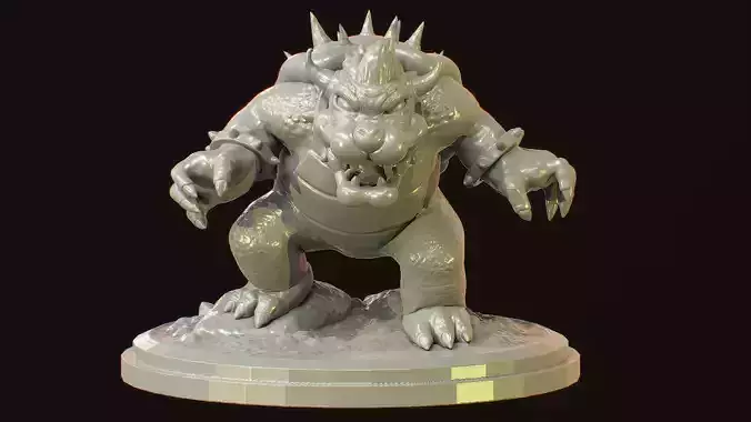 Bowser sculpture
