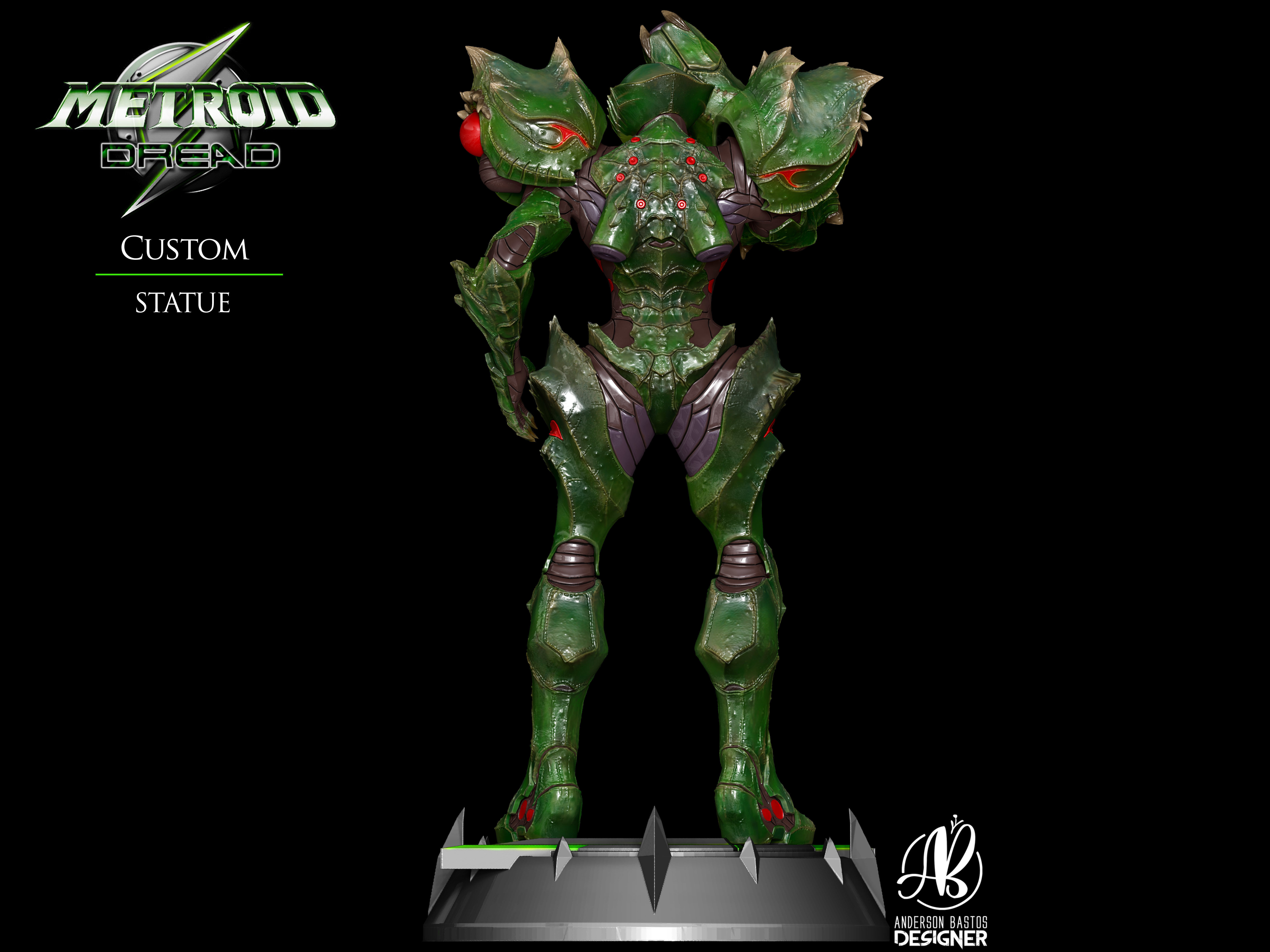 Metroid Suit Samus from Metroid Dread 3D print model_7