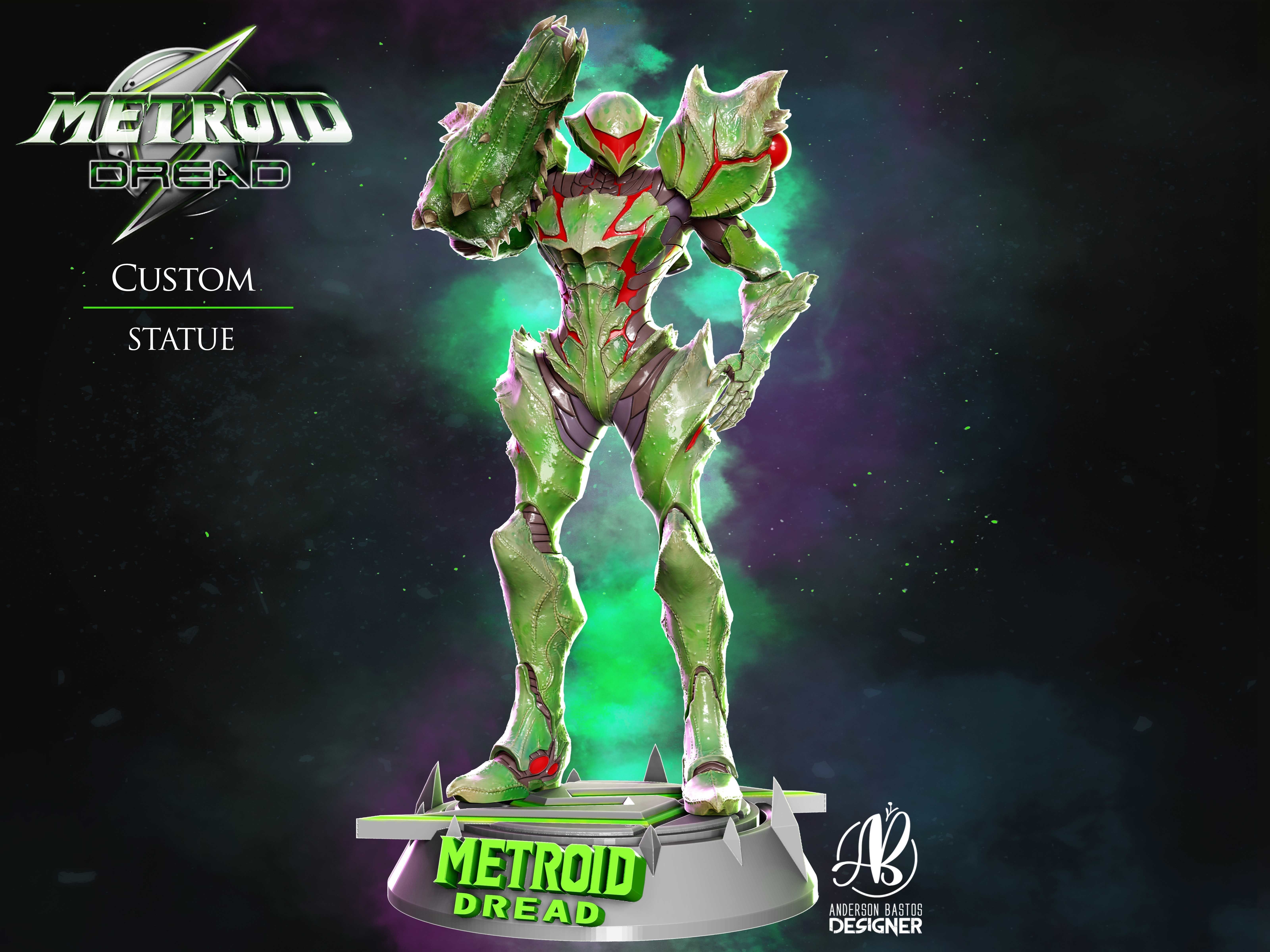 Metroid Suit Samus from Metroid Dread 3D print model_1