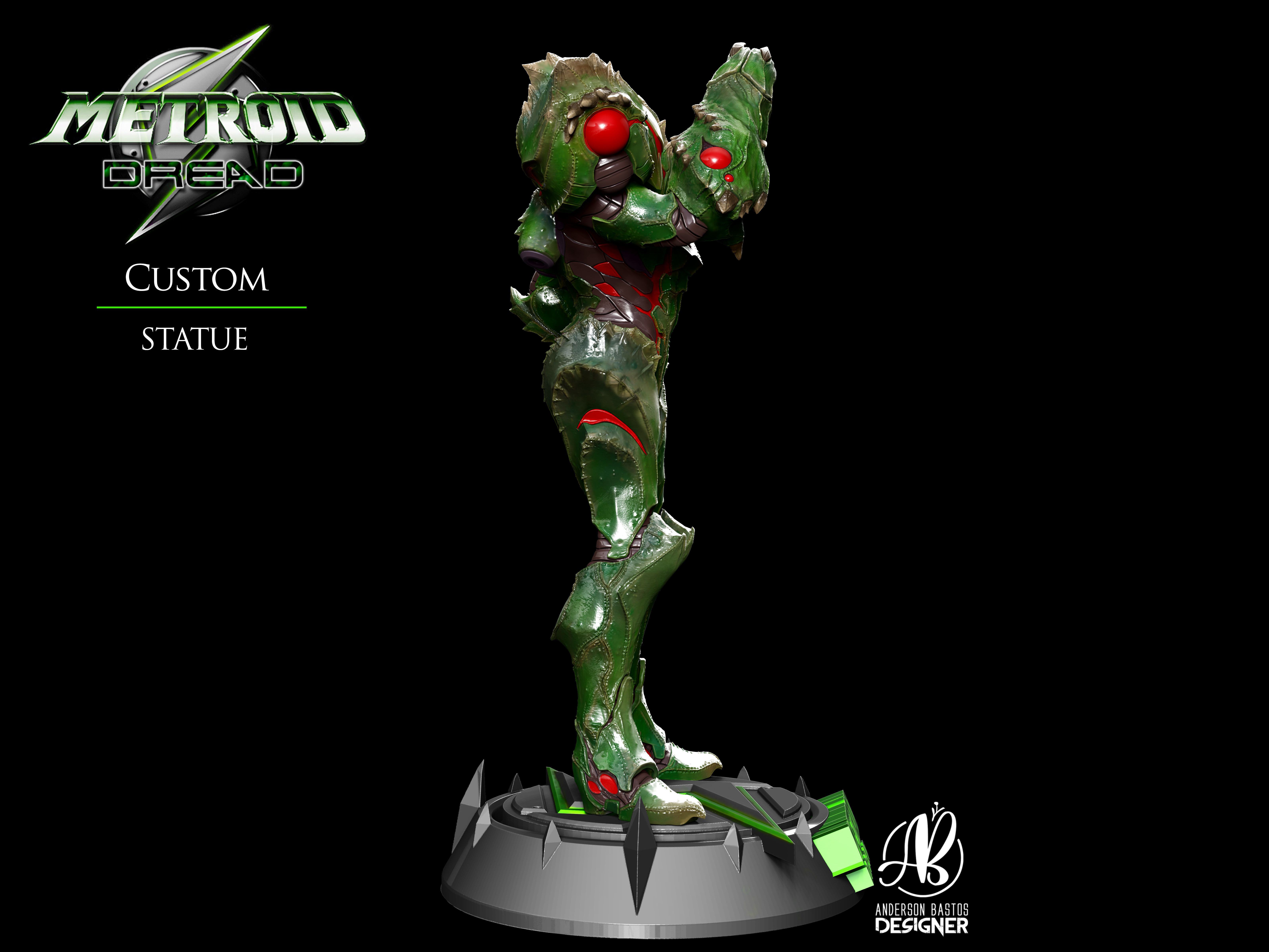 Metroid Suit Samus from Metroid Dread 3D print model_4