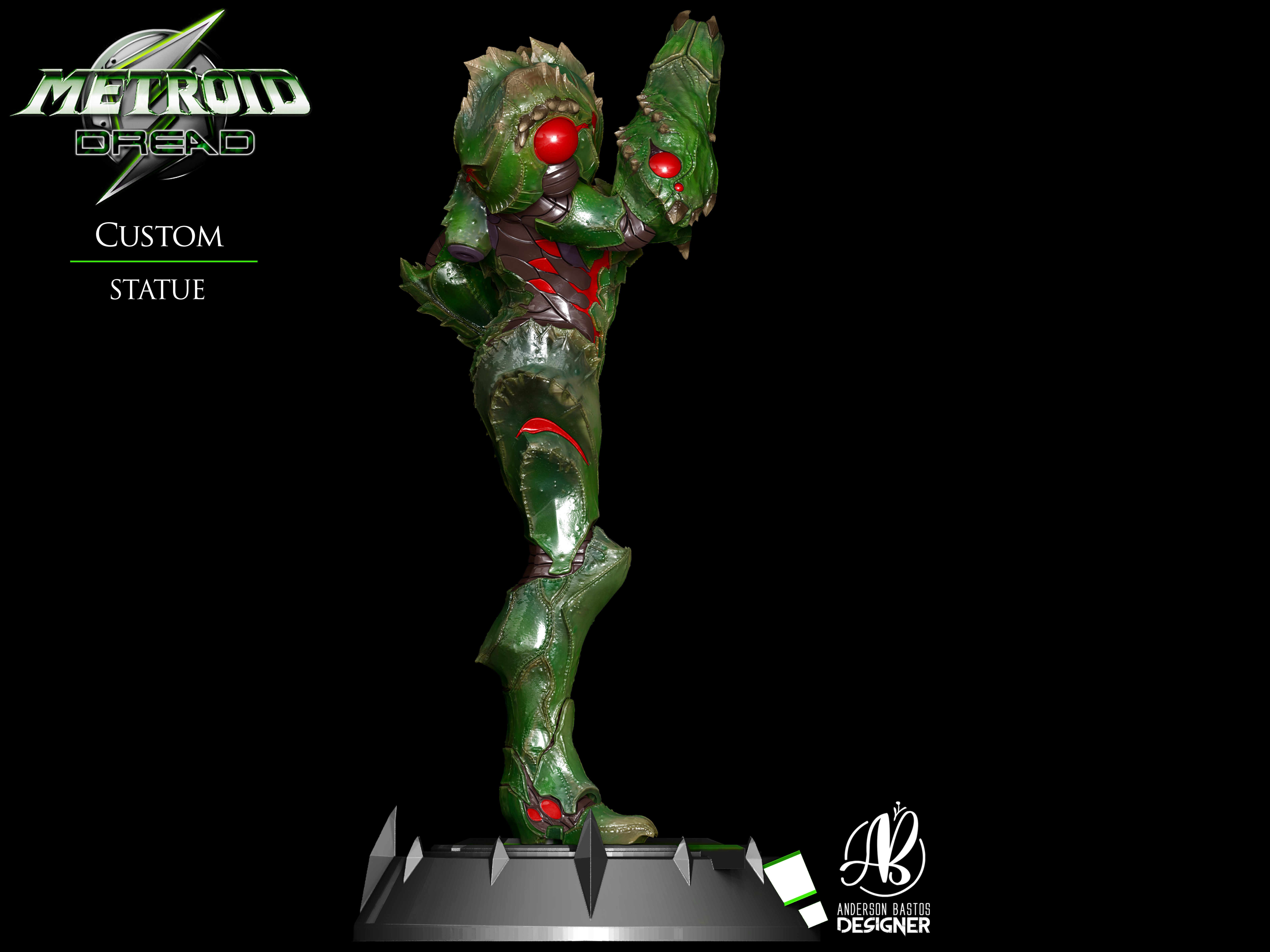 Metroid Suit Samus from Metroid Dread 3D print model_8