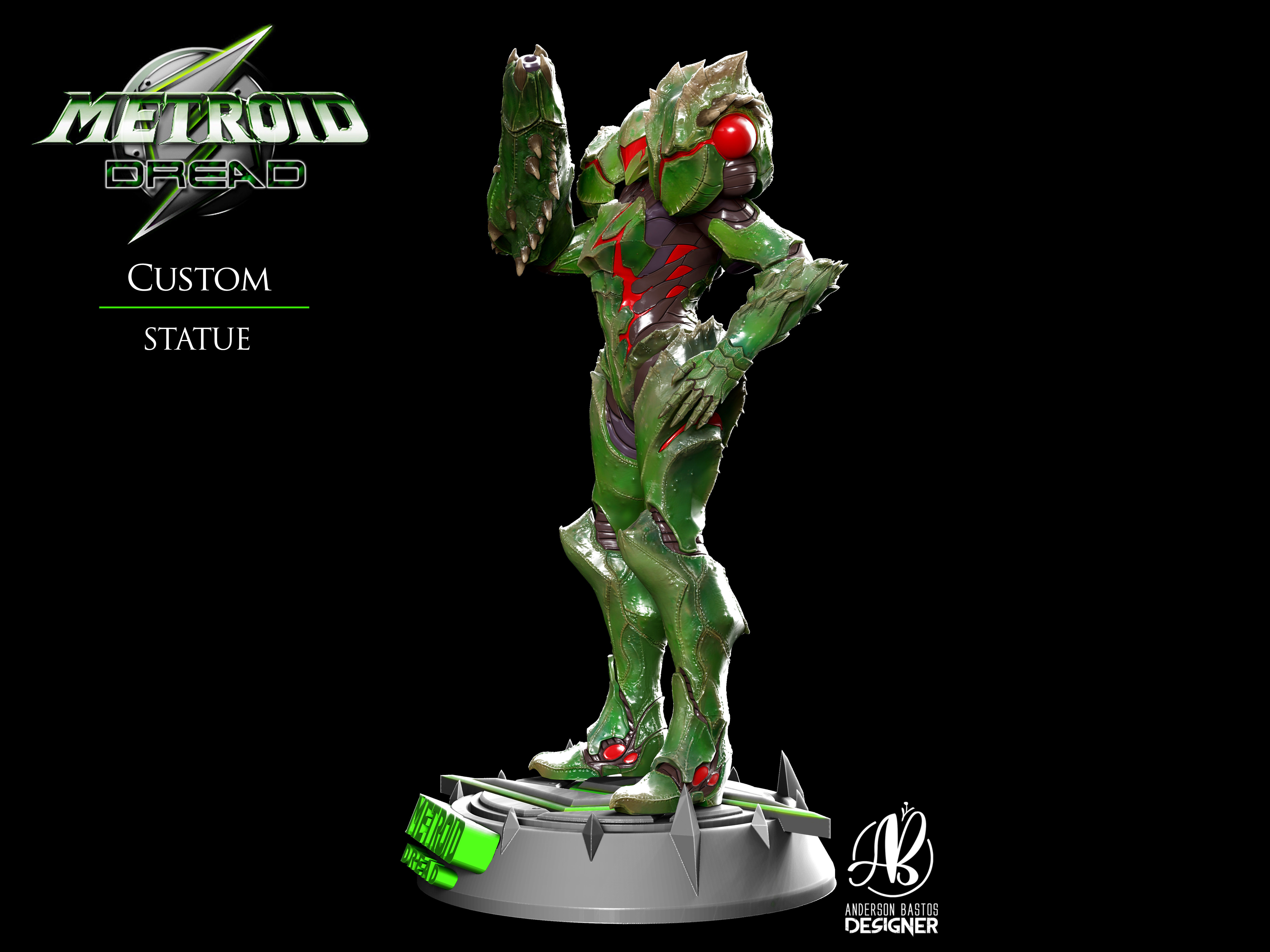 Metroid Suit Samus from Metroid Dread 3D print model_3