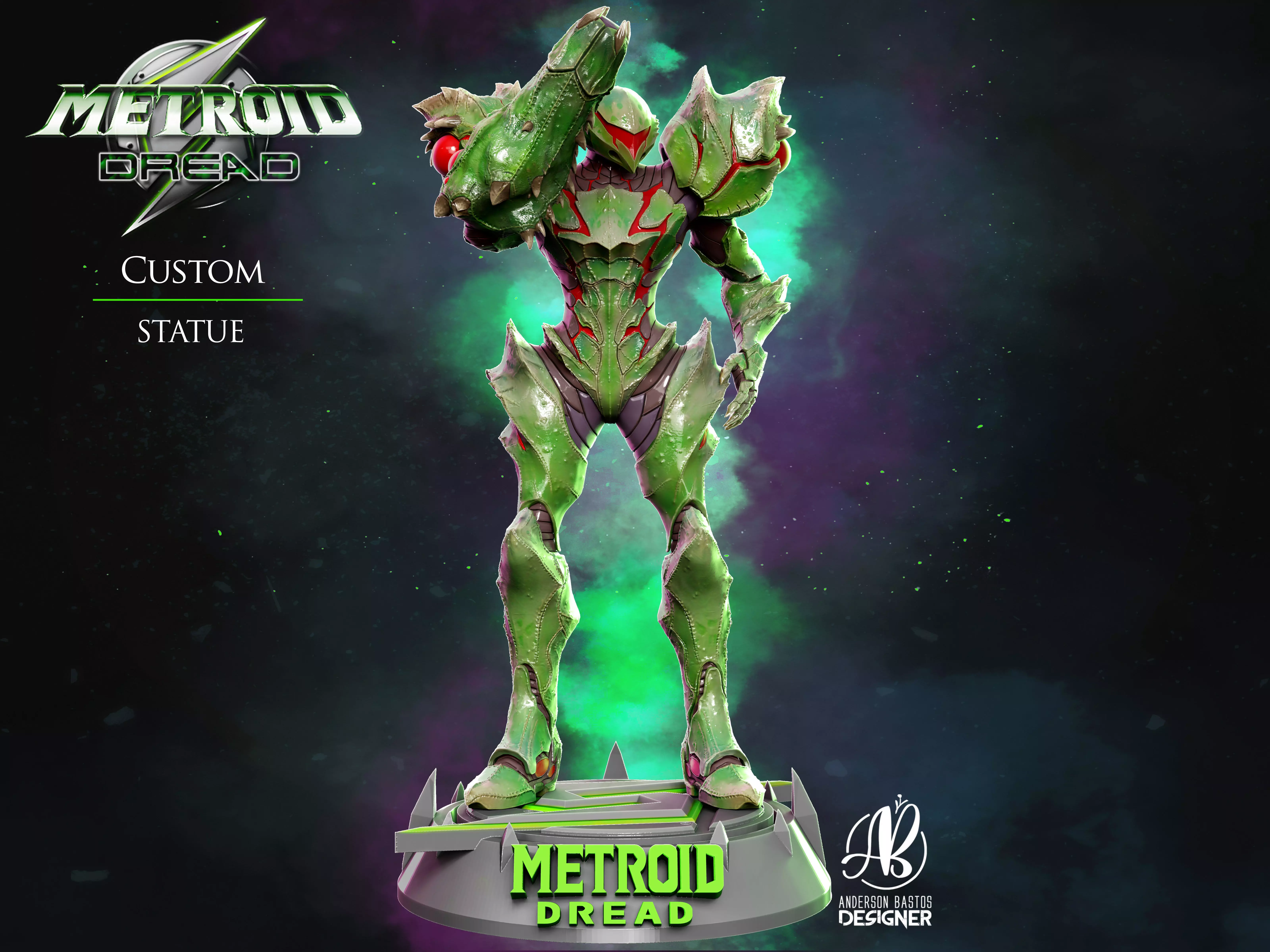 Metroid Suit Samus from Metroid Dread 3D print model_0