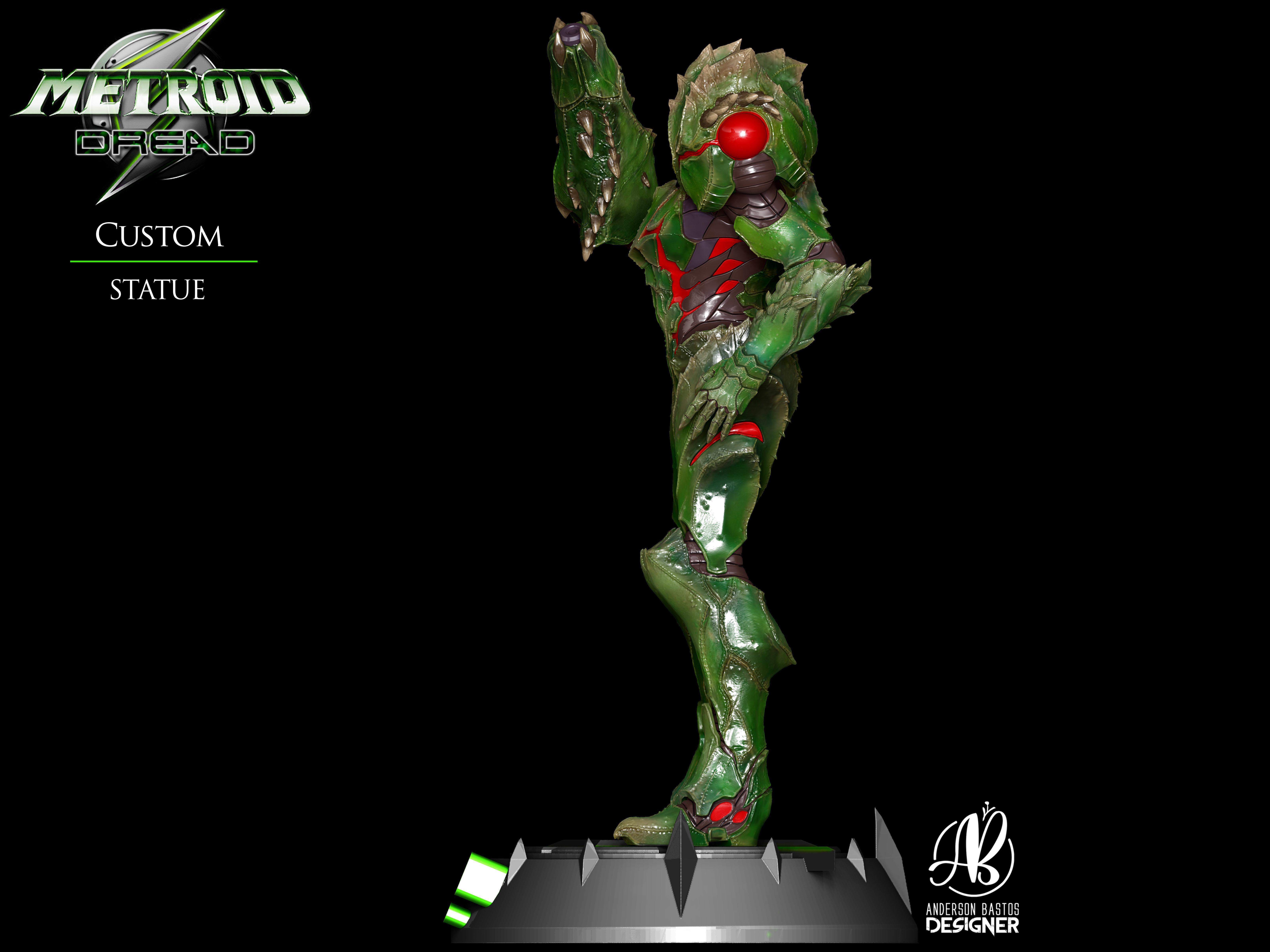 Metroid Suit Samus from Metroid Dread 3D print model_6