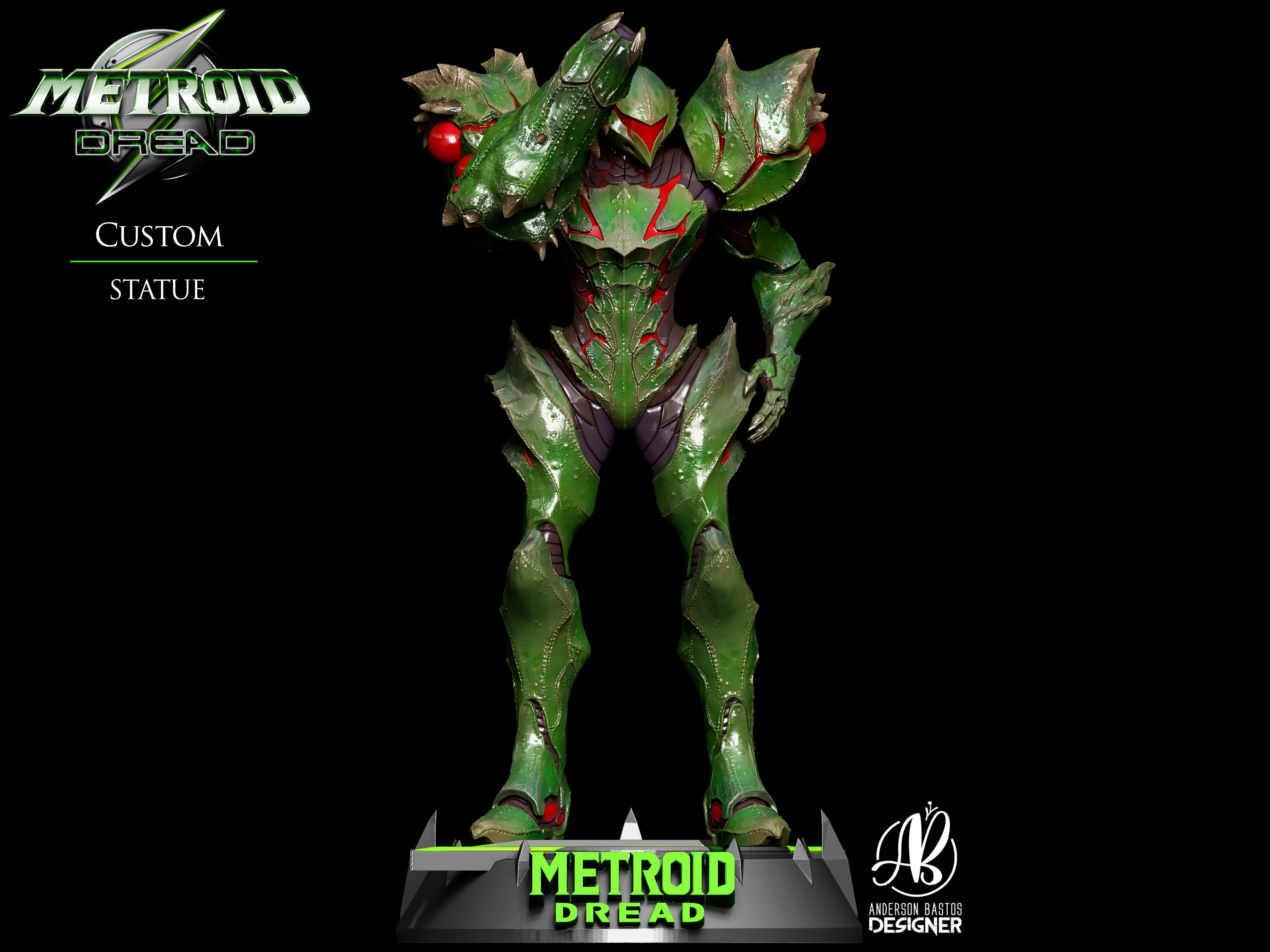 Metroid Suit Samus from Metroid Dread 3D print model_5