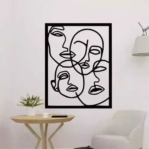 Face Art Wall Decor
