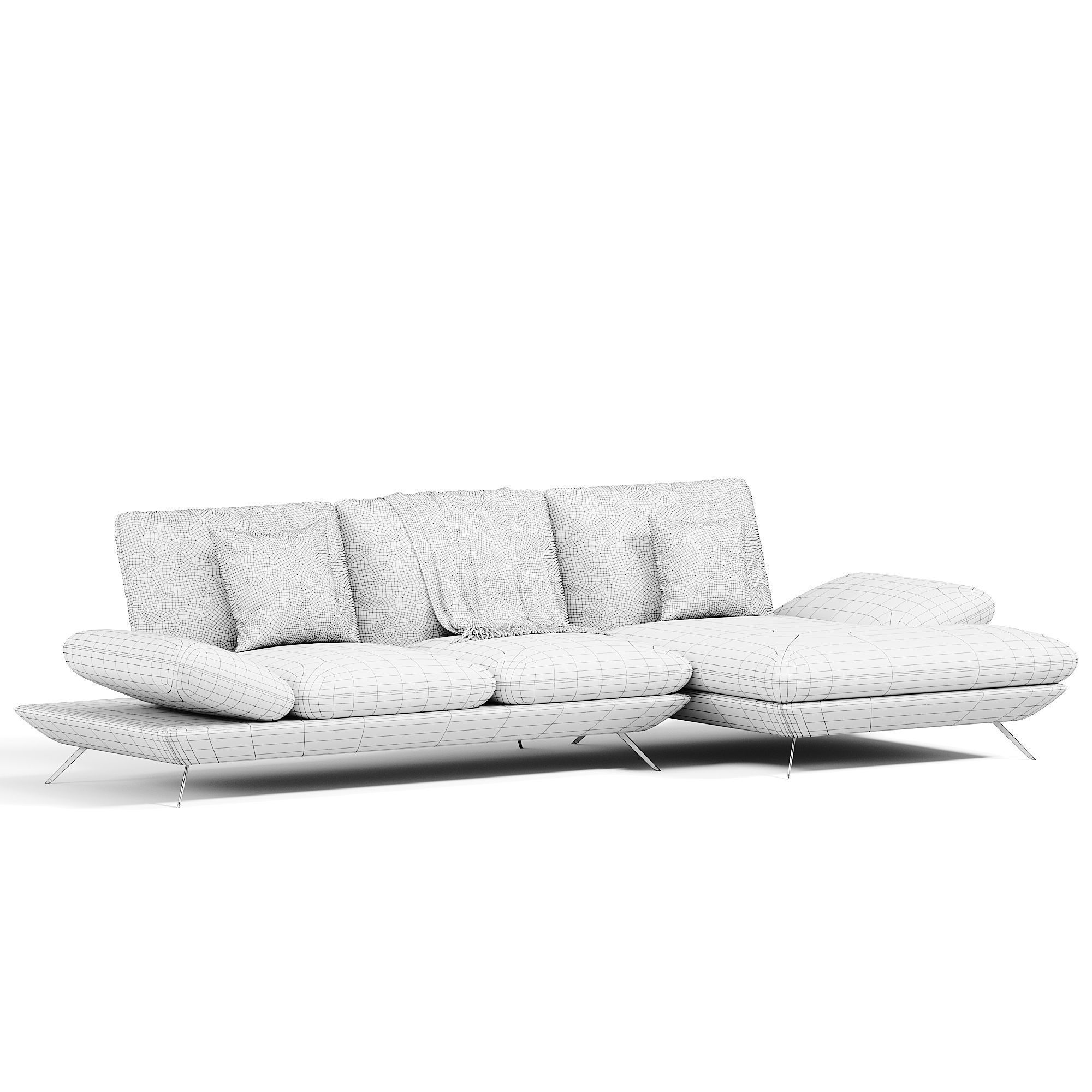 Green Sofa By Chateau dAx 3D model_7