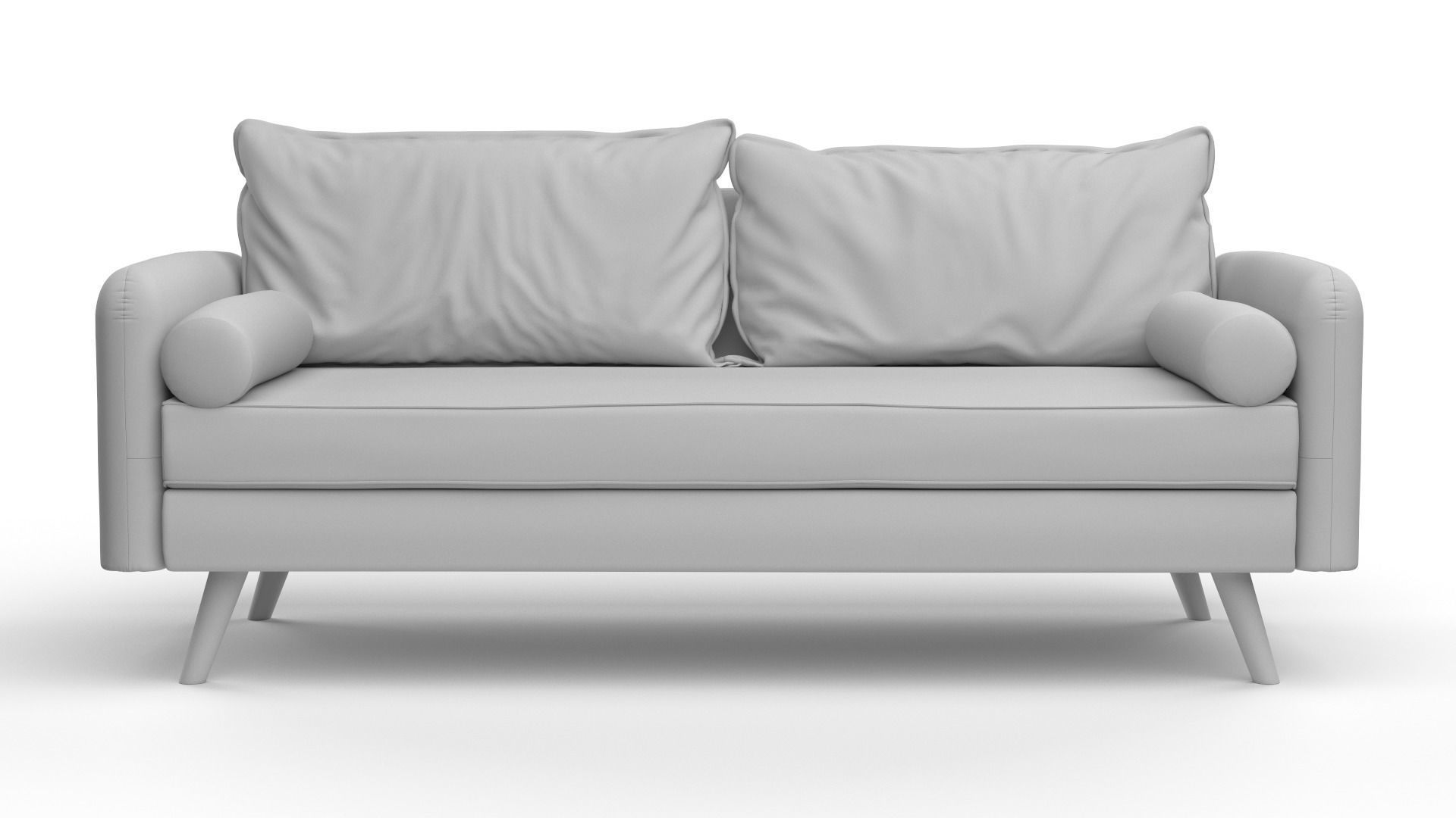 2 Seat Sofa 3D model_2