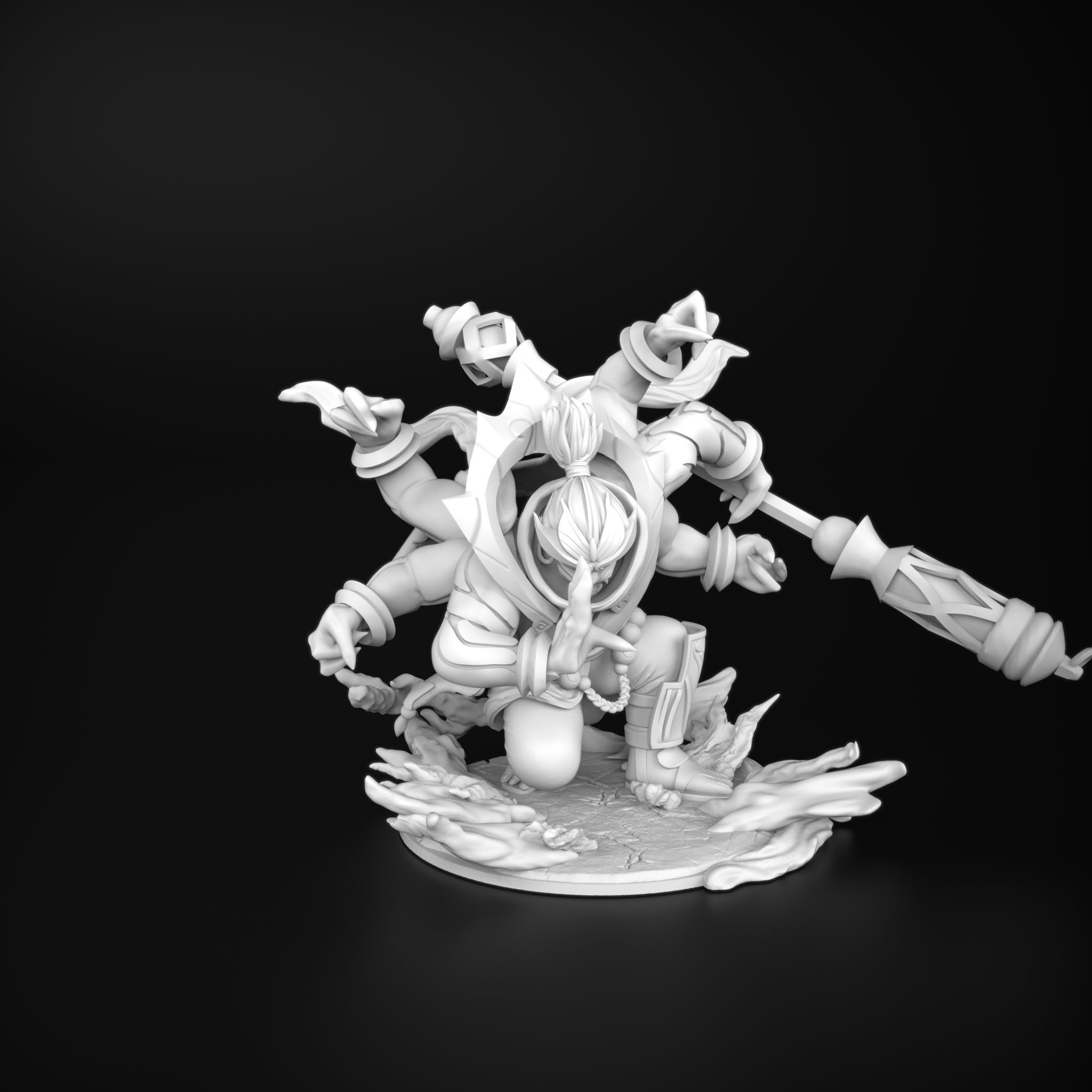 Divine staff jax league of legends 3D model 3D print model_8