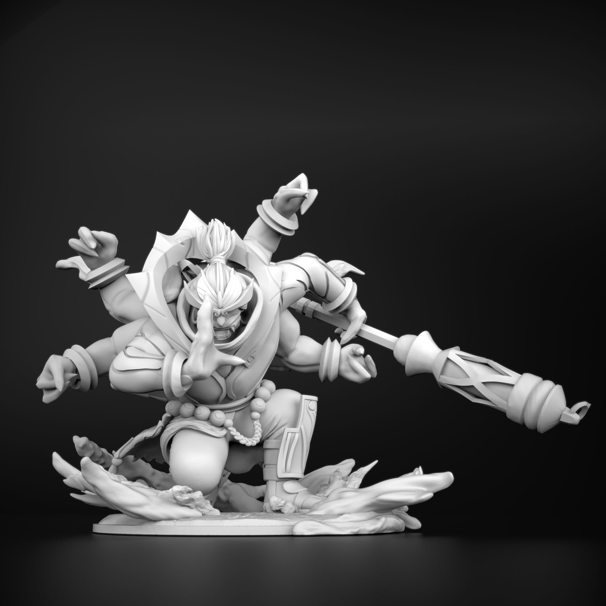 Divine staff jax league of legends 3D model 3D print model_9