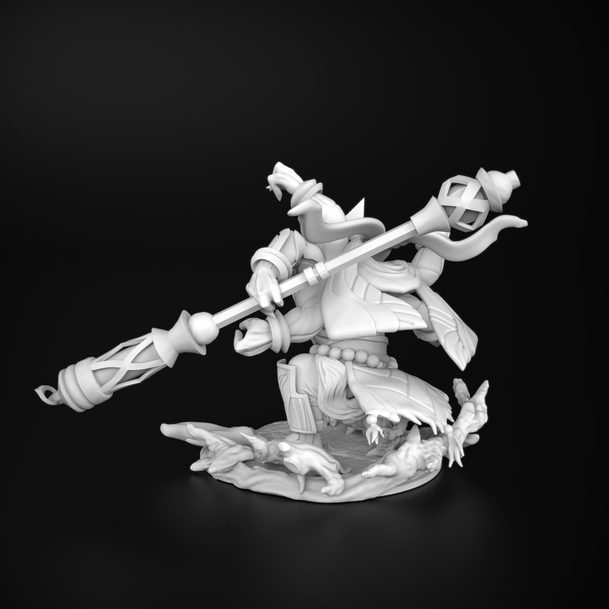 Divine staff jax league of legends 3D model 3D print model_5