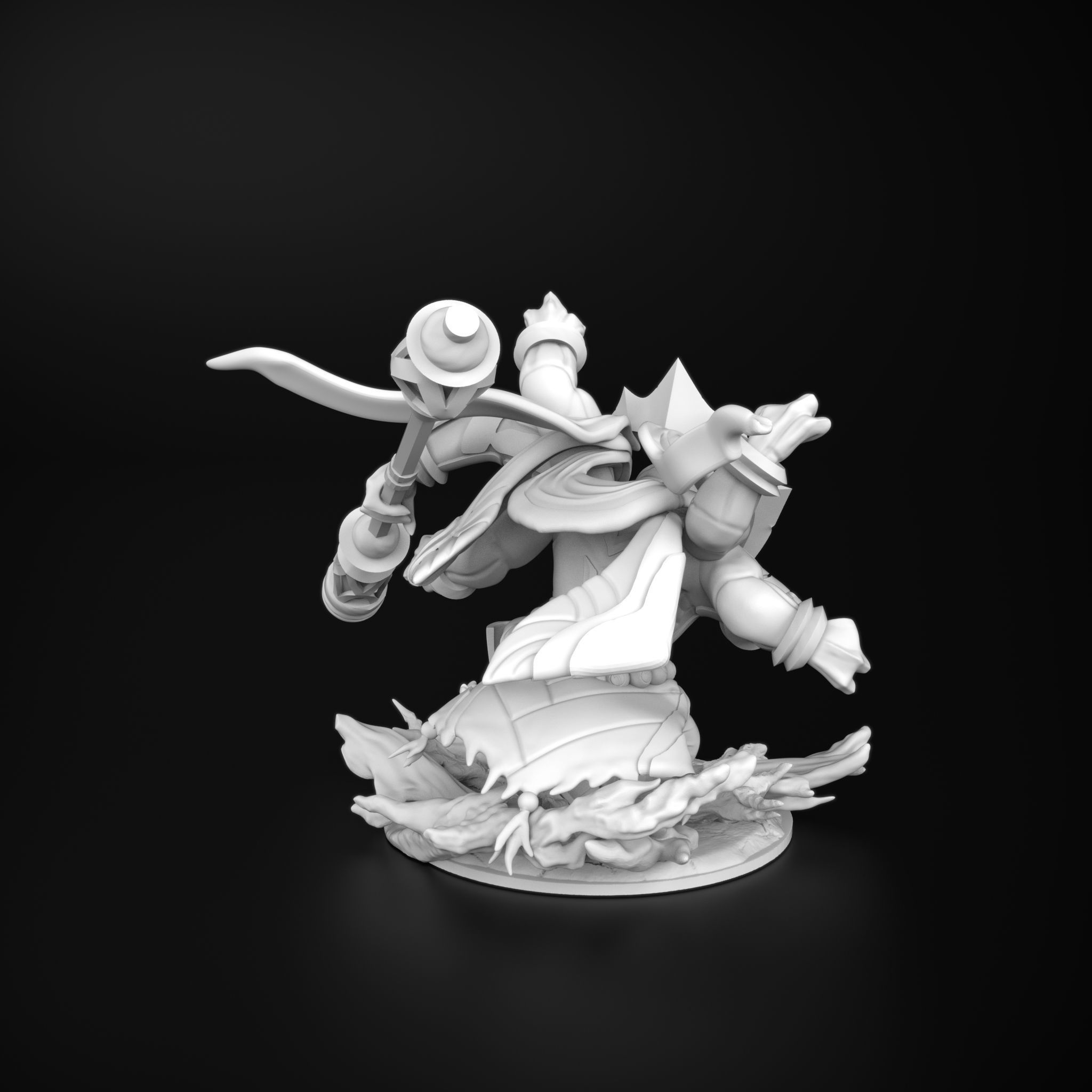 Divine staff jax league of legends 3D model 3D print model_6