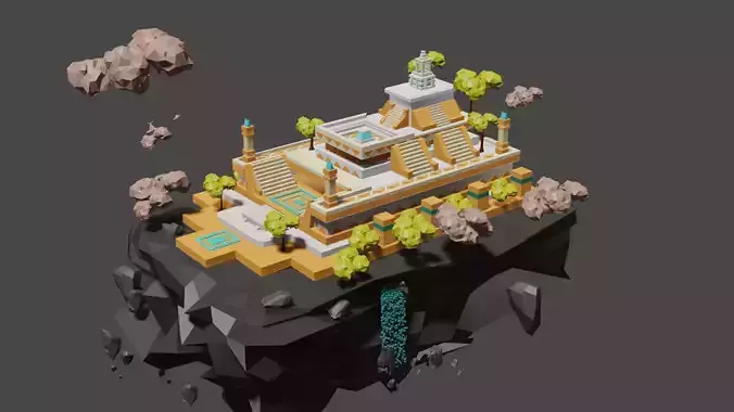 3d model of temple