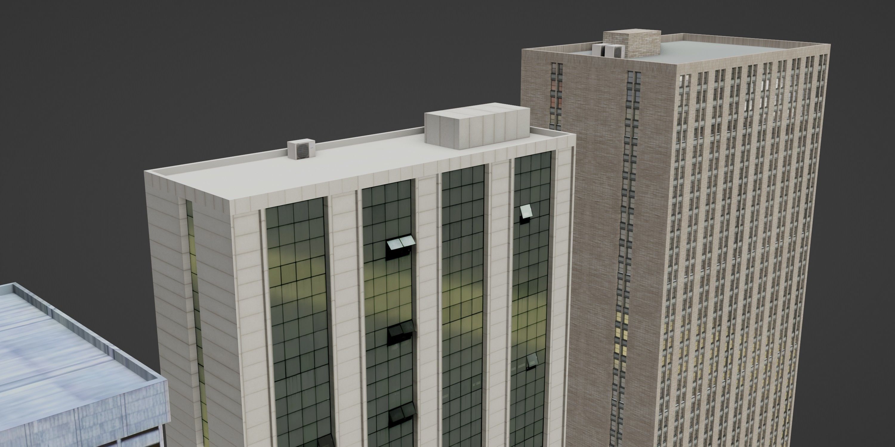 City Pack Low-Poly Building Collection Low-poly 3D model_1