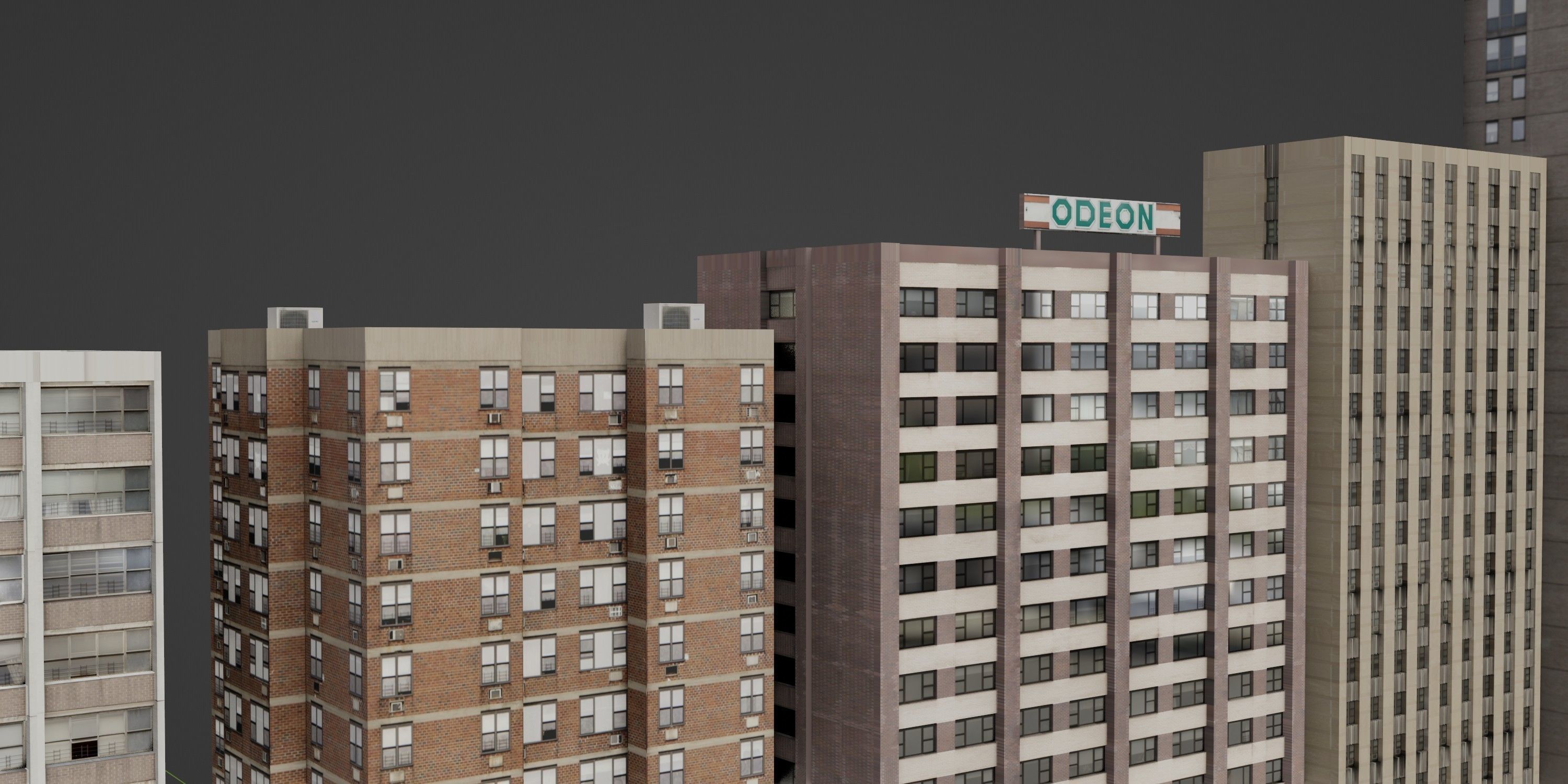 City Pack Low-Poly Building Collection Low-poly 3D model_3