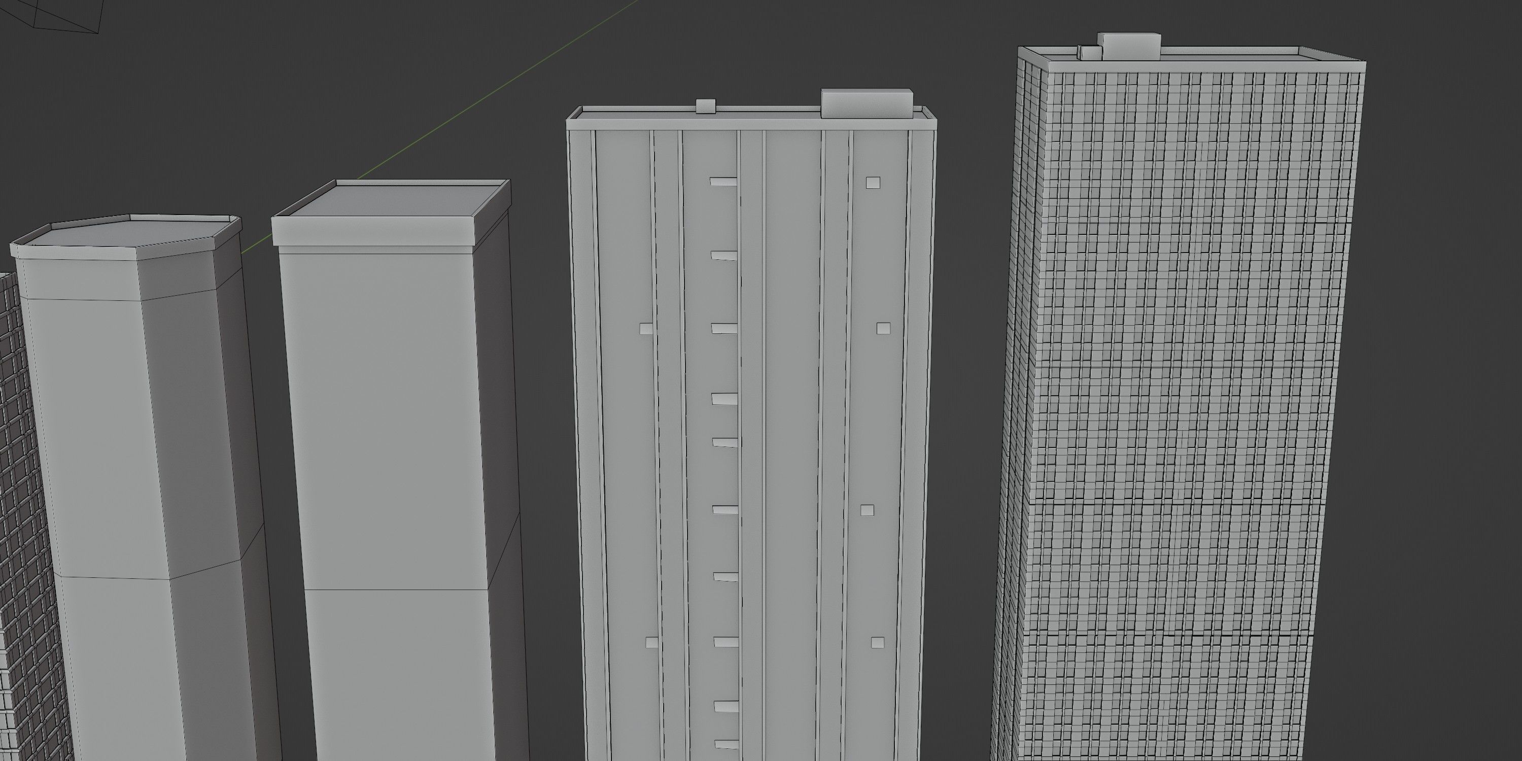 City Pack Low-Poly Building Collection Low-poly 3D model_15