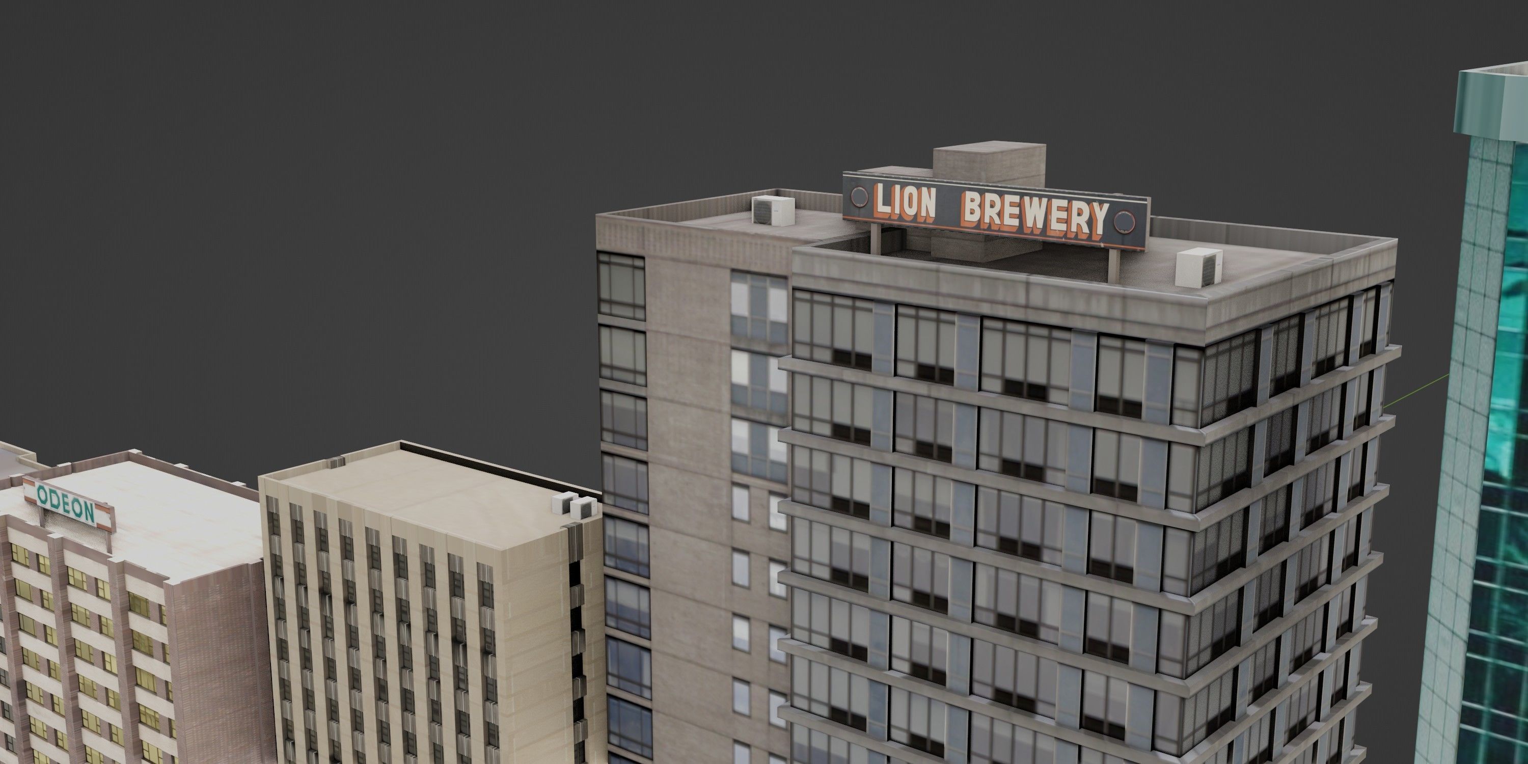 City Pack Low-Poly Building Collection Low-poly 3D model_2
