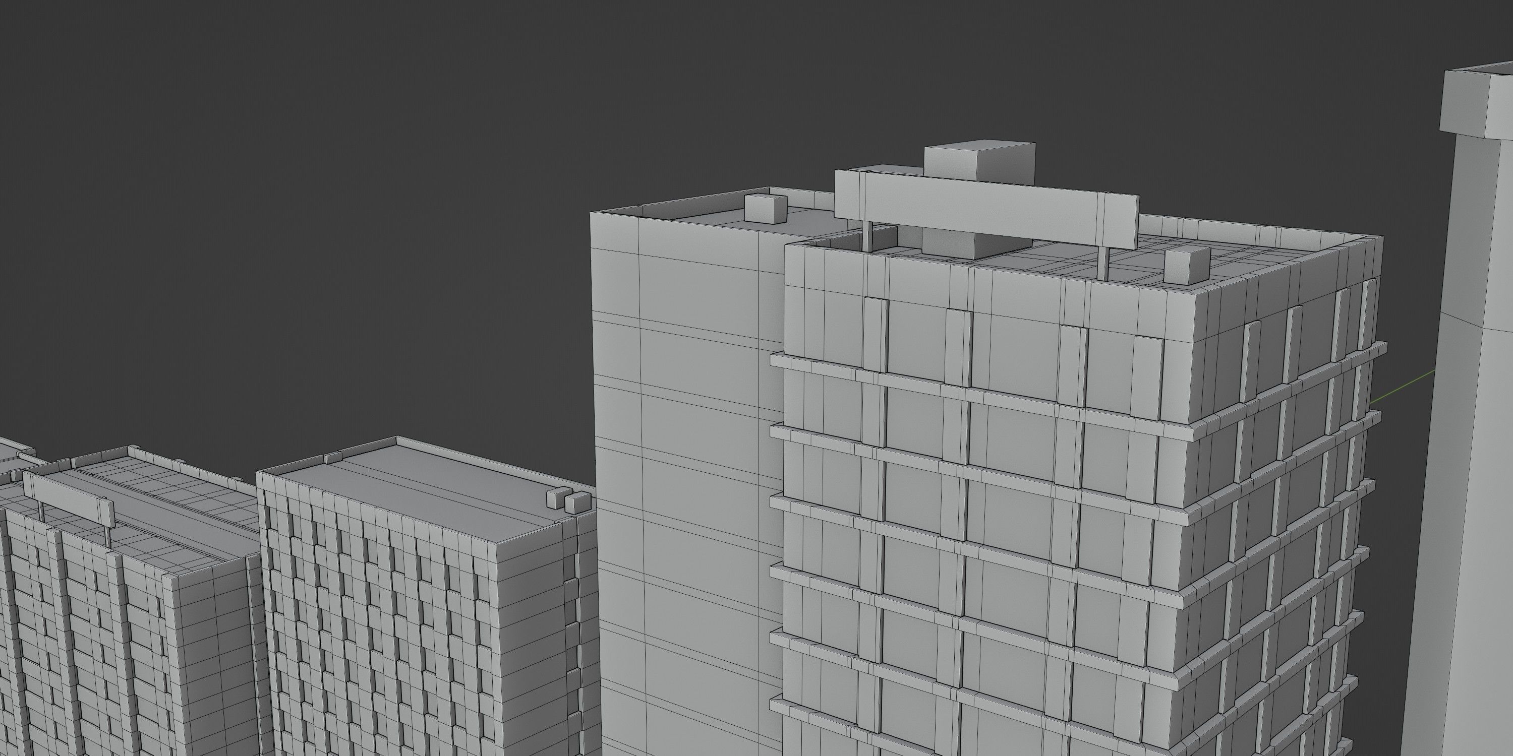 City Pack Low-Poly Building Collection Low-poly 3D model_11