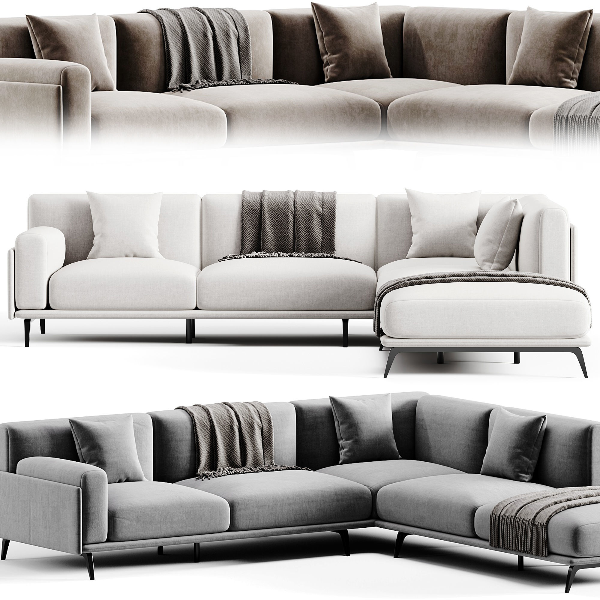 Frame Sofa By Arflex 3D model_1