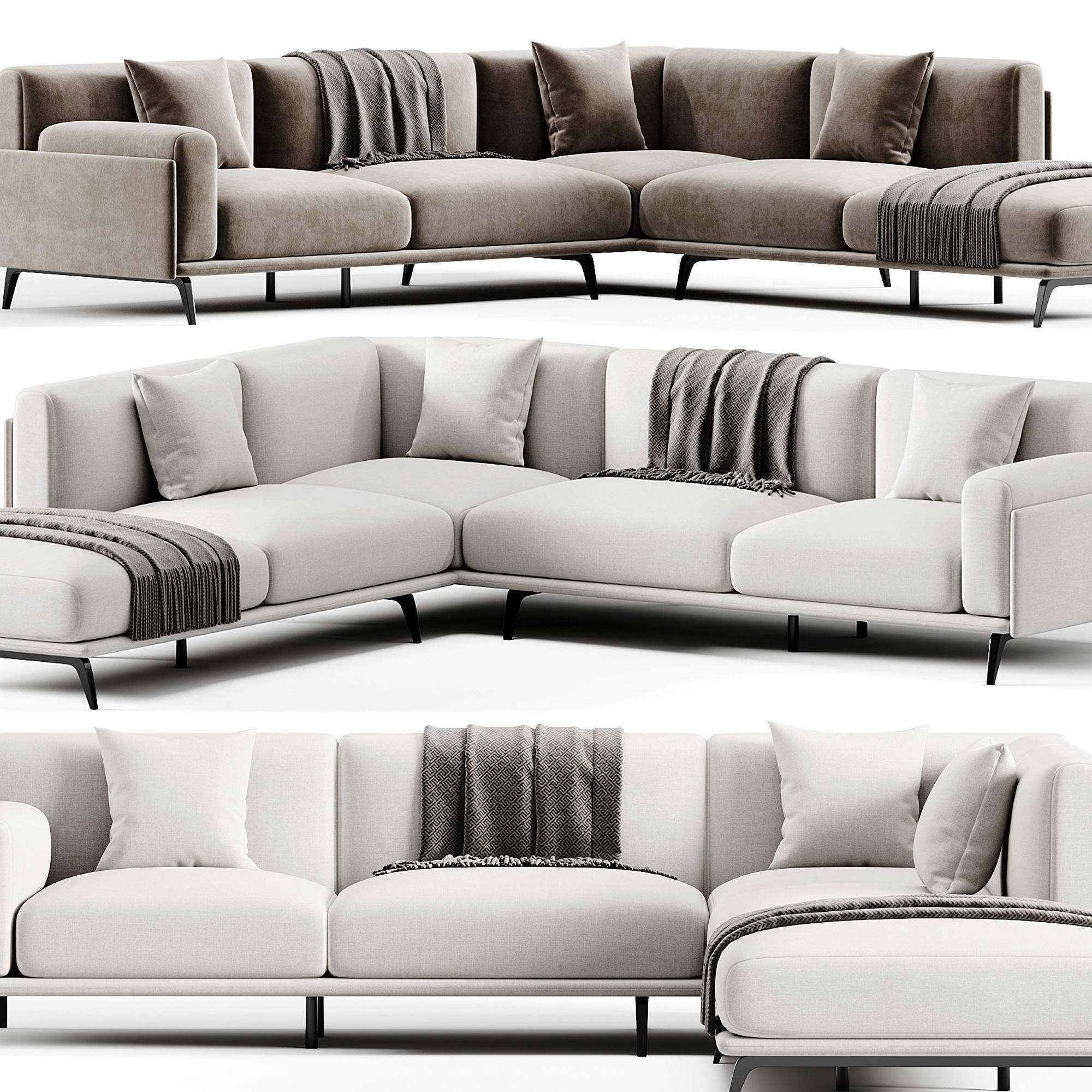 Frame Sofa By Arflex 3D model_2