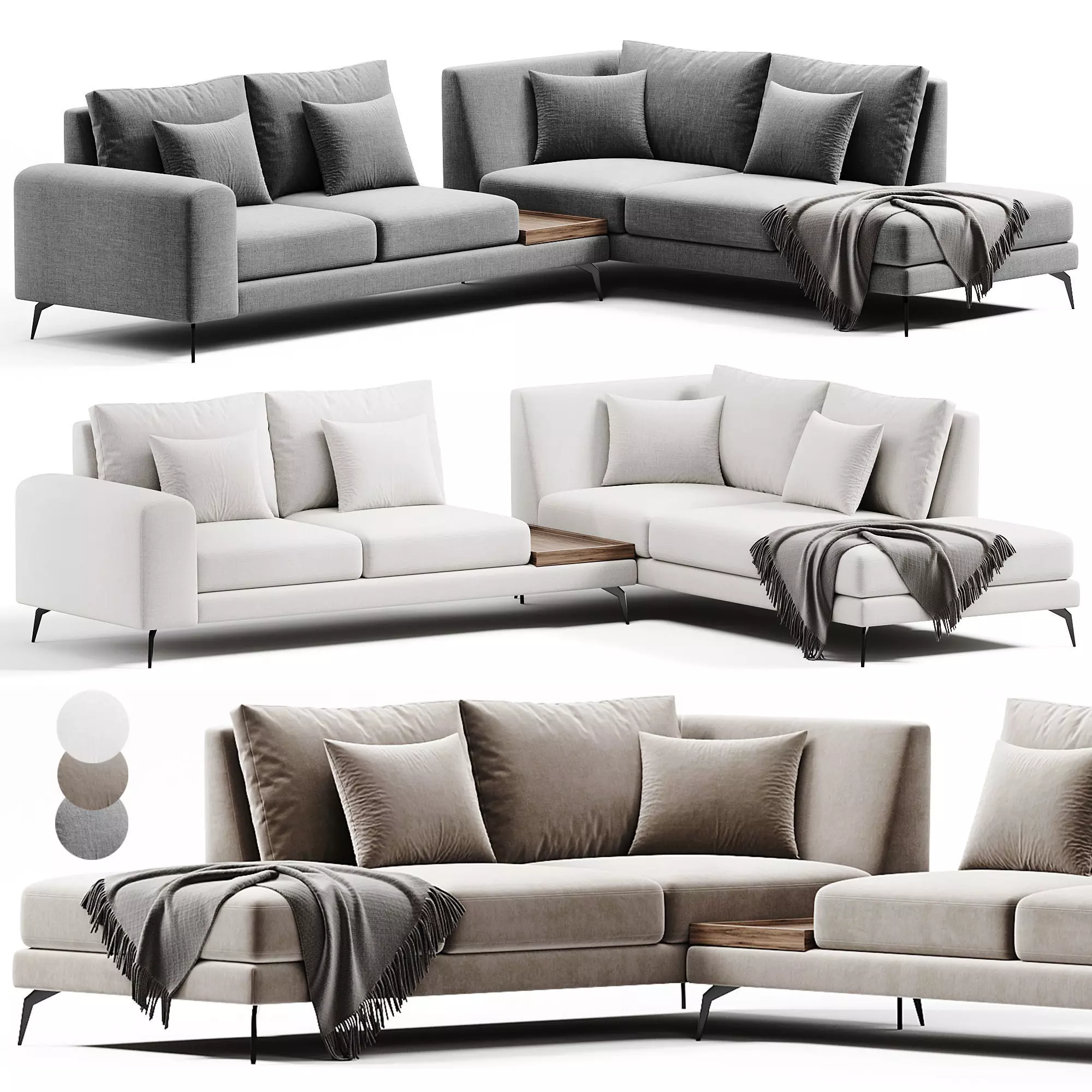 Long Island Sofa By Chateau dAx 3D model