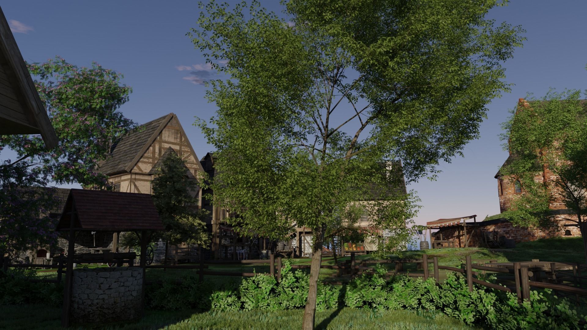 Medieval village diorama 3D model 3D model_6