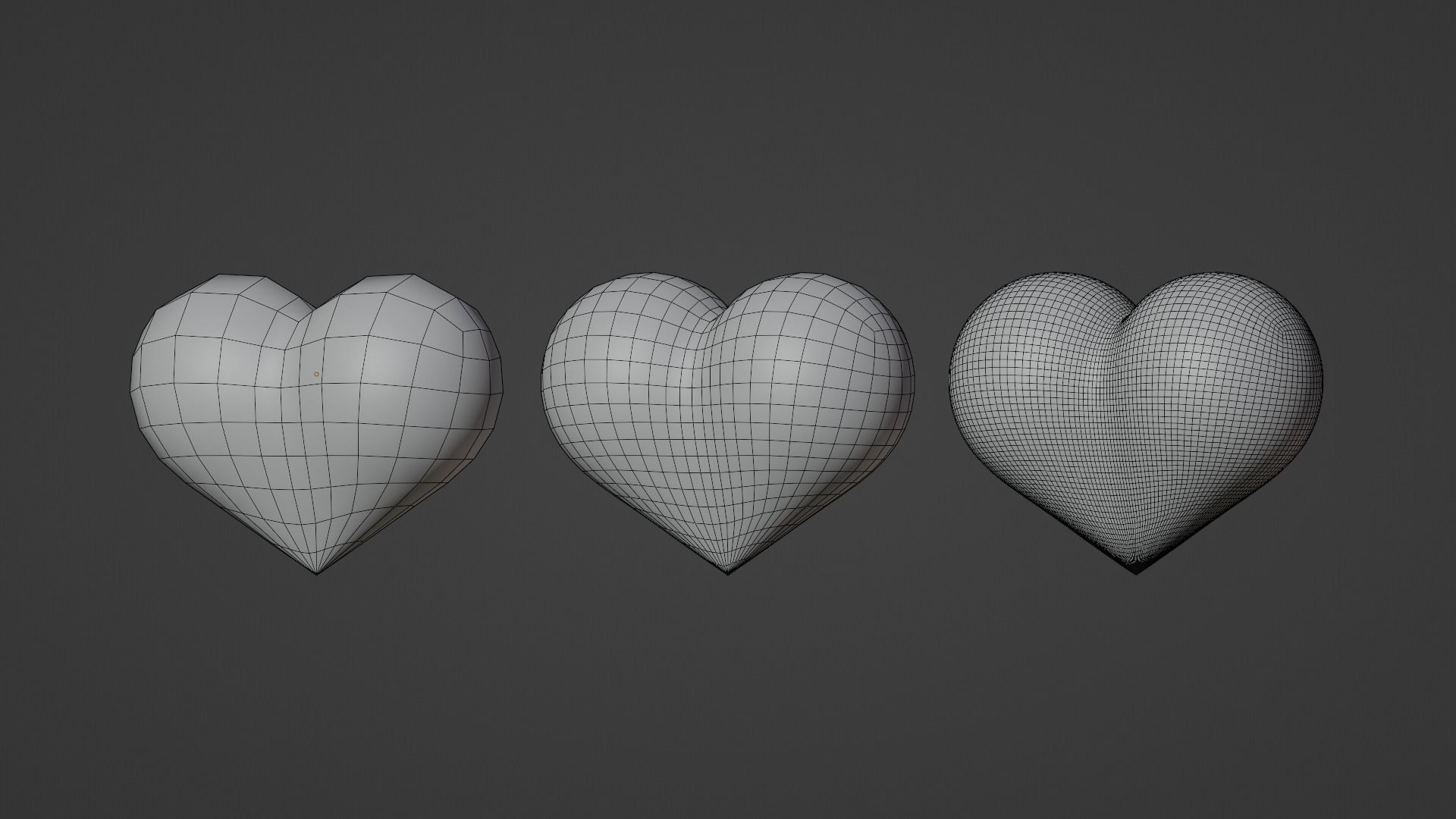 Hearts Set 2 - Animated Particle System Included Low-poly 3D model_7