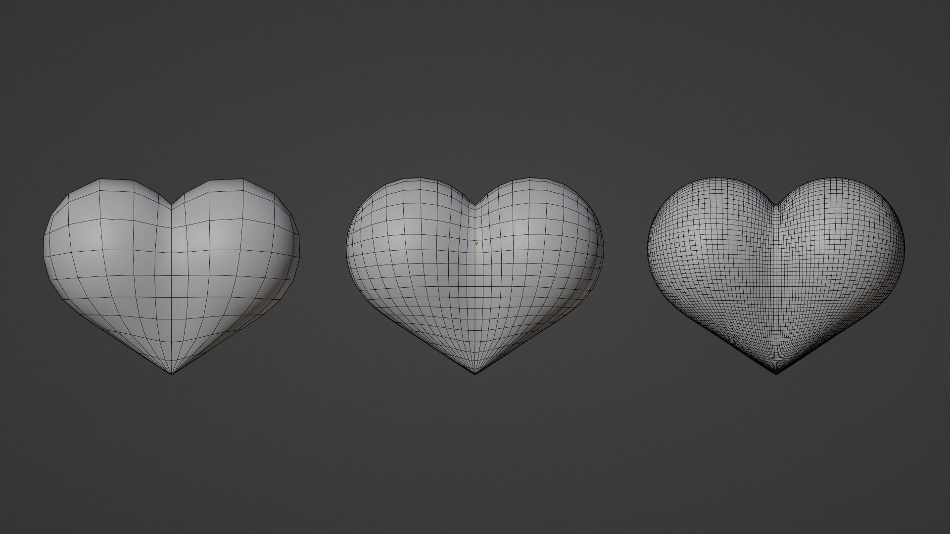 Hearts Set 2 - Animated Particle System Included Low-poly 3D model_2