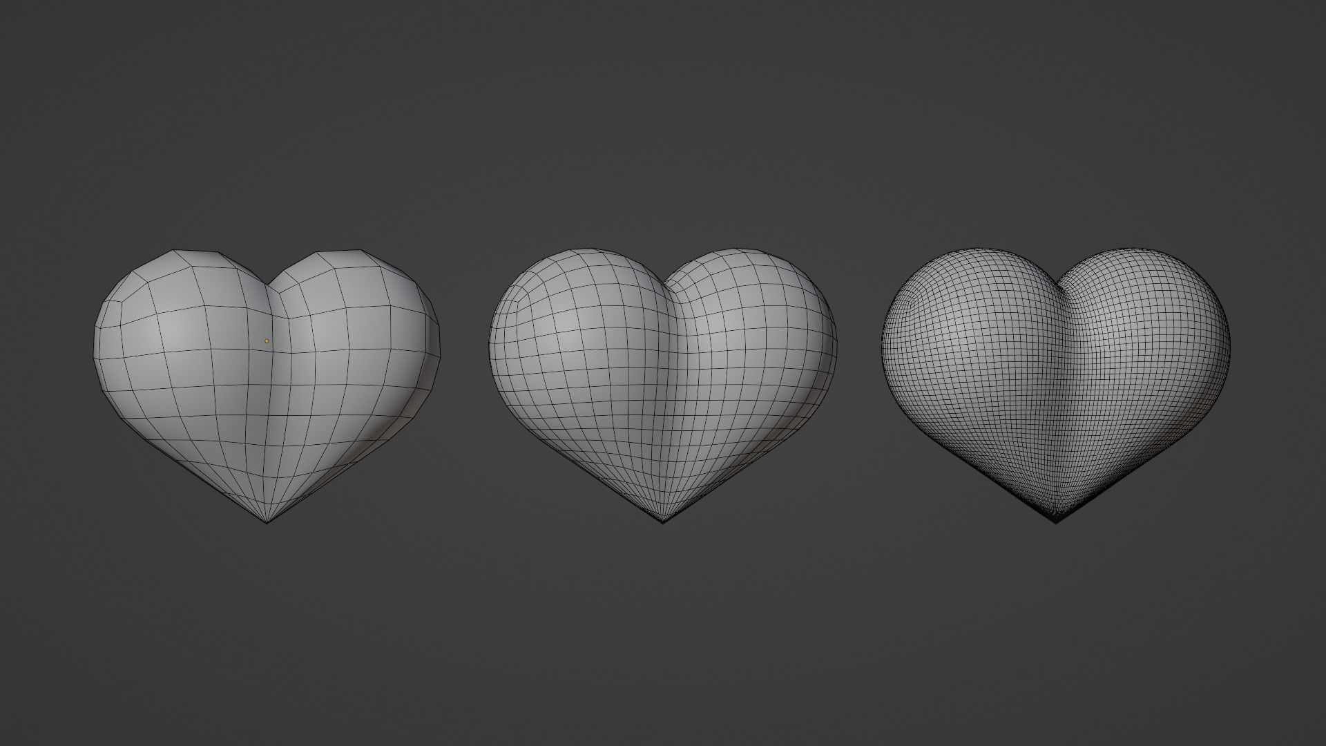 Hearts Set 2 - Animated Particle System Included Low-poly 3D model_5