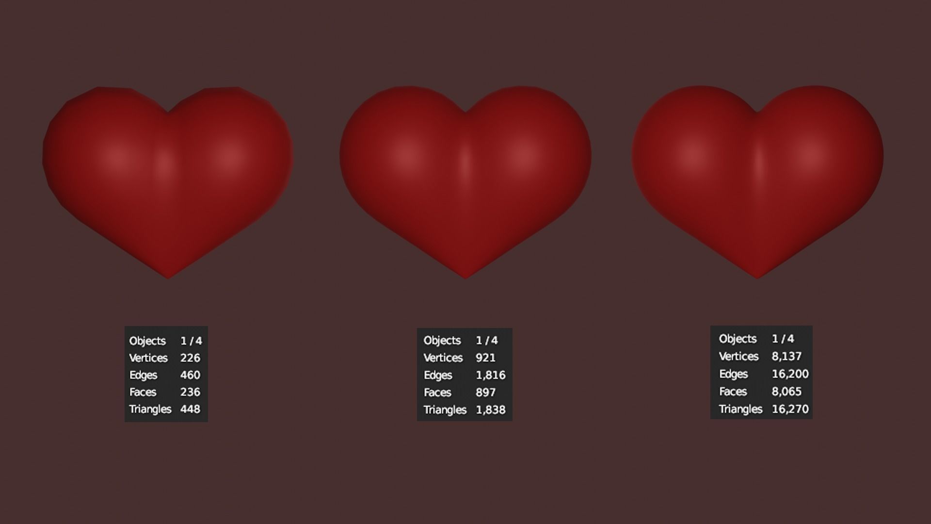 Hearts Set 2 - Animated Particle System Included Low-poly 3D model_3