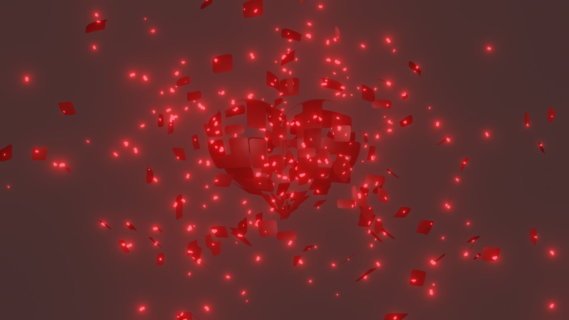 Hearts Set 2 - Animated Particle System Included Low-poly 3D model_26