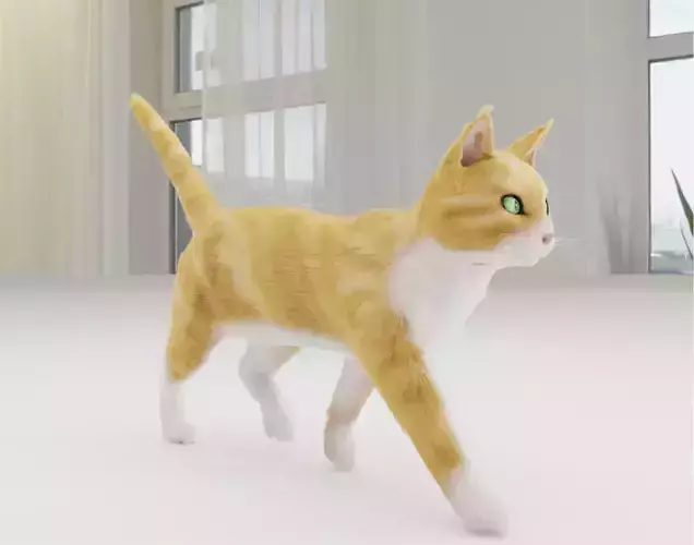 Realistic Cat Rigged