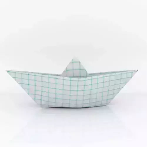 Paper boat toy 3D model 