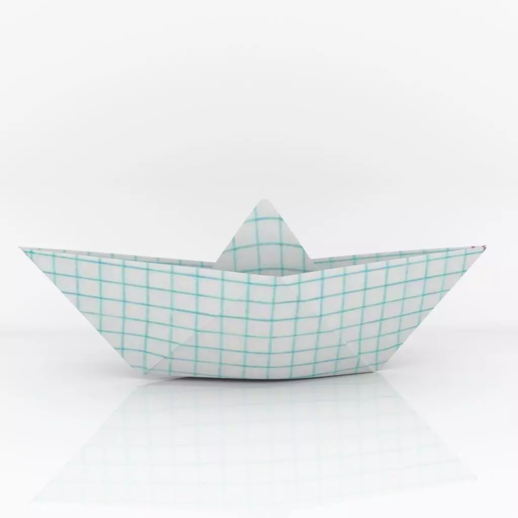 Paper boat toy 3D model  Low-poly 3D model_0