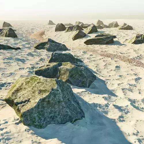 Rock and Sand 3D model