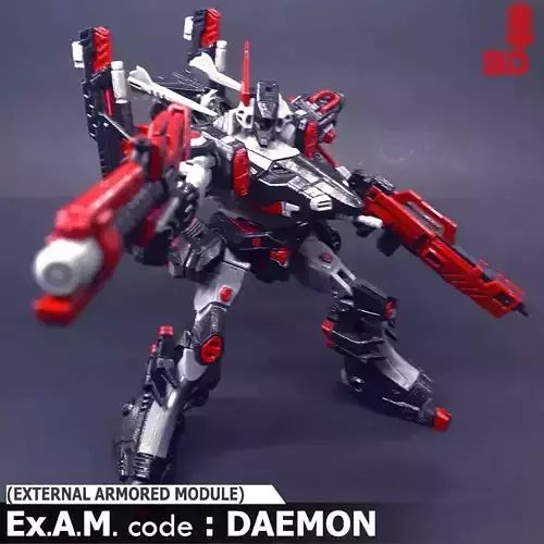 3DPrint Armored Core Action Figure - ExAM Code DAEMON 3D print model