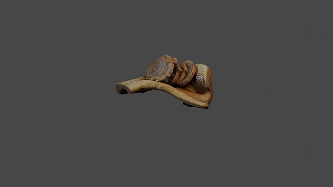 3D Wooden Coaster Decorative Piece 3D model