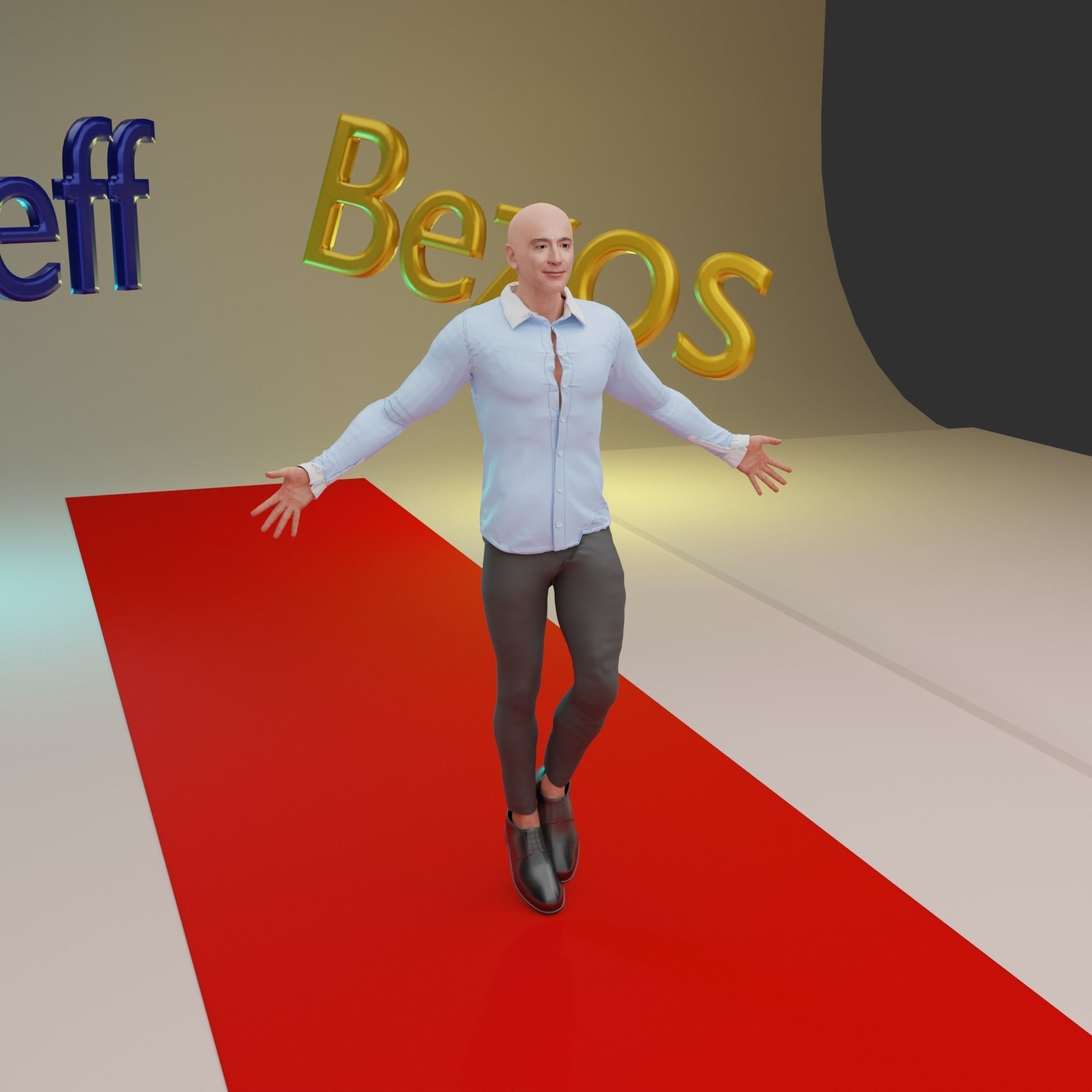Jeff Bezos Rigged 3D model_12