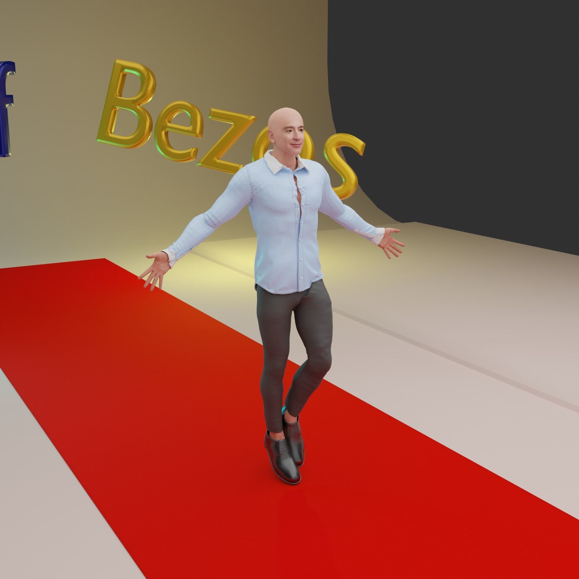 Jeff Bezos Rigged 3D model_11