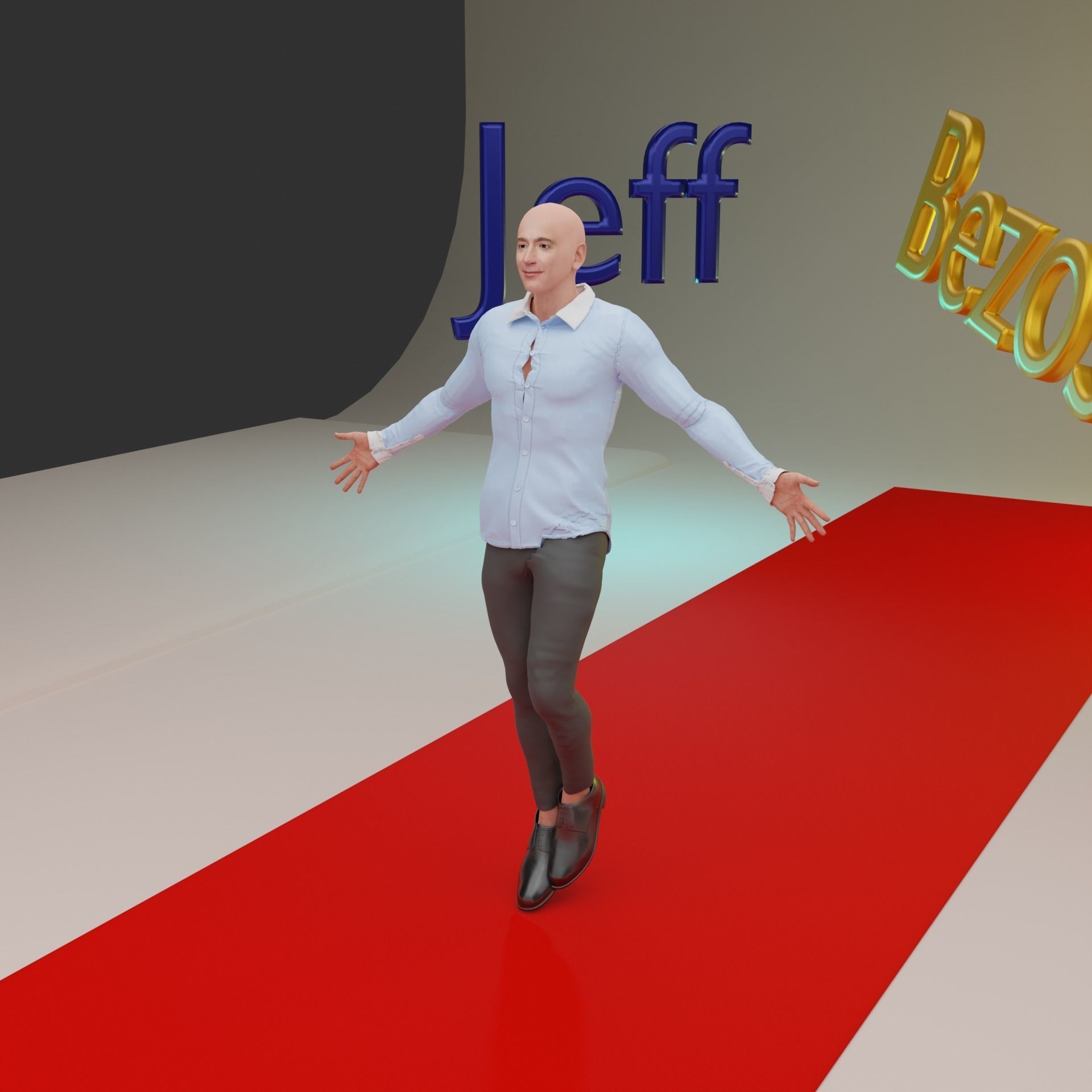 Jeff Bezos Rigged 3D model_16