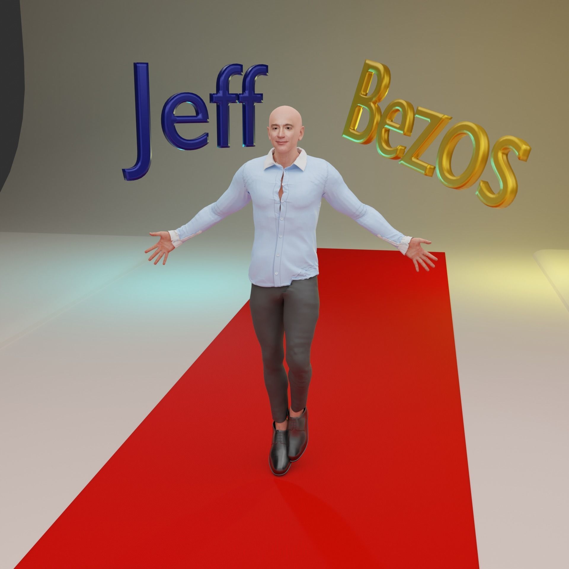 Jeff Bezos Rigged 3D model_15