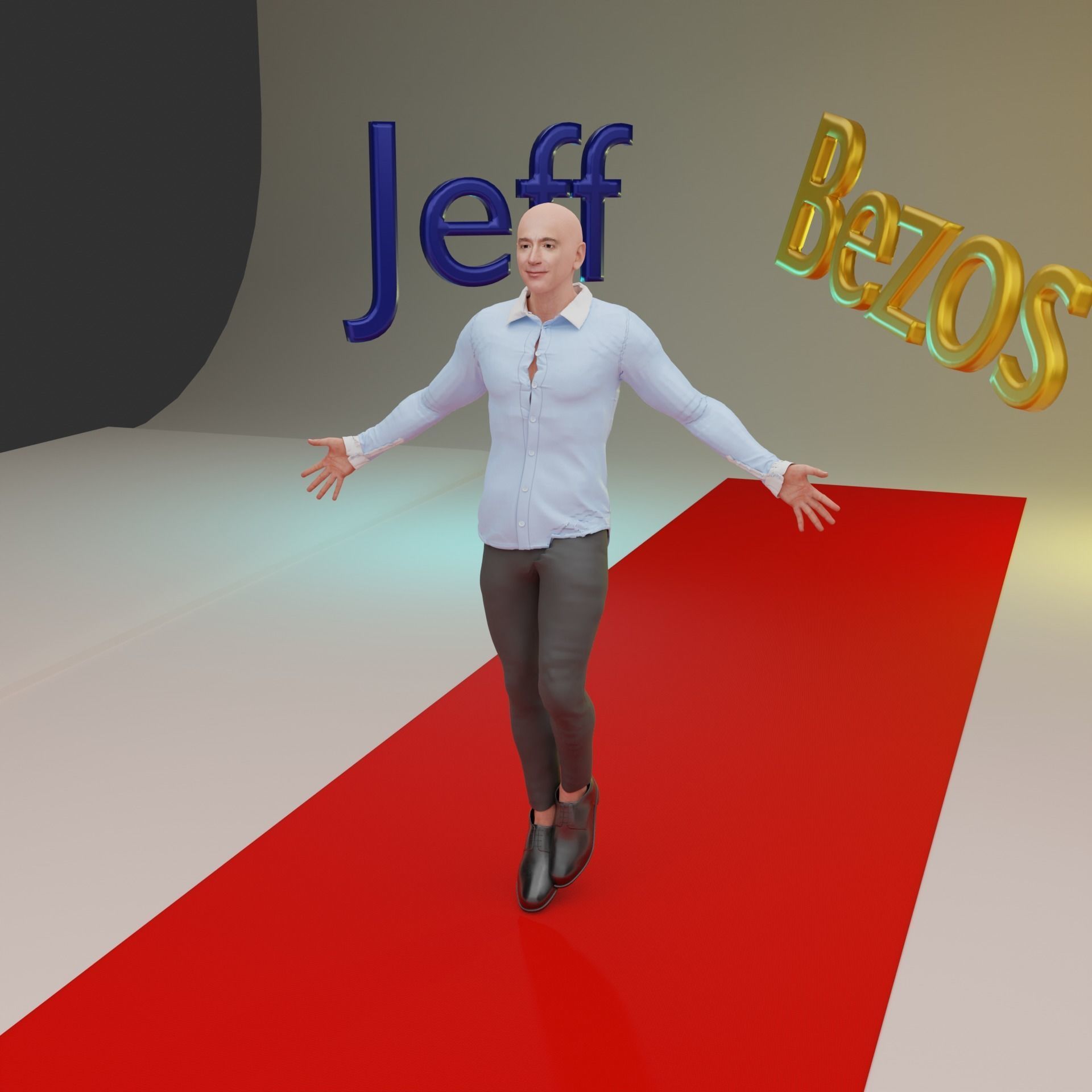 Jeff Bezos Rigged 3D model_7