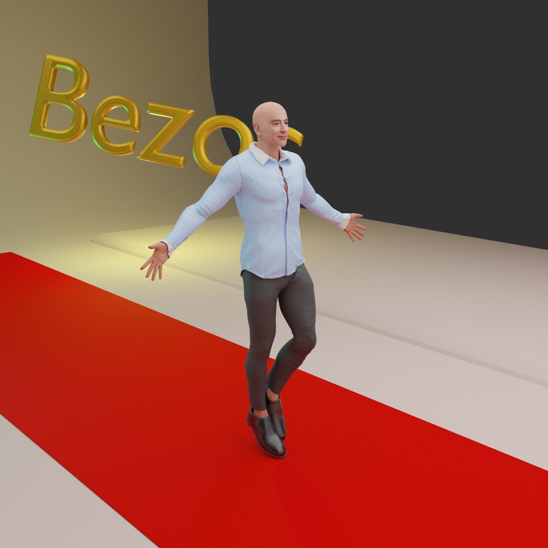 Jeff Bezos Rigged 3D model_10