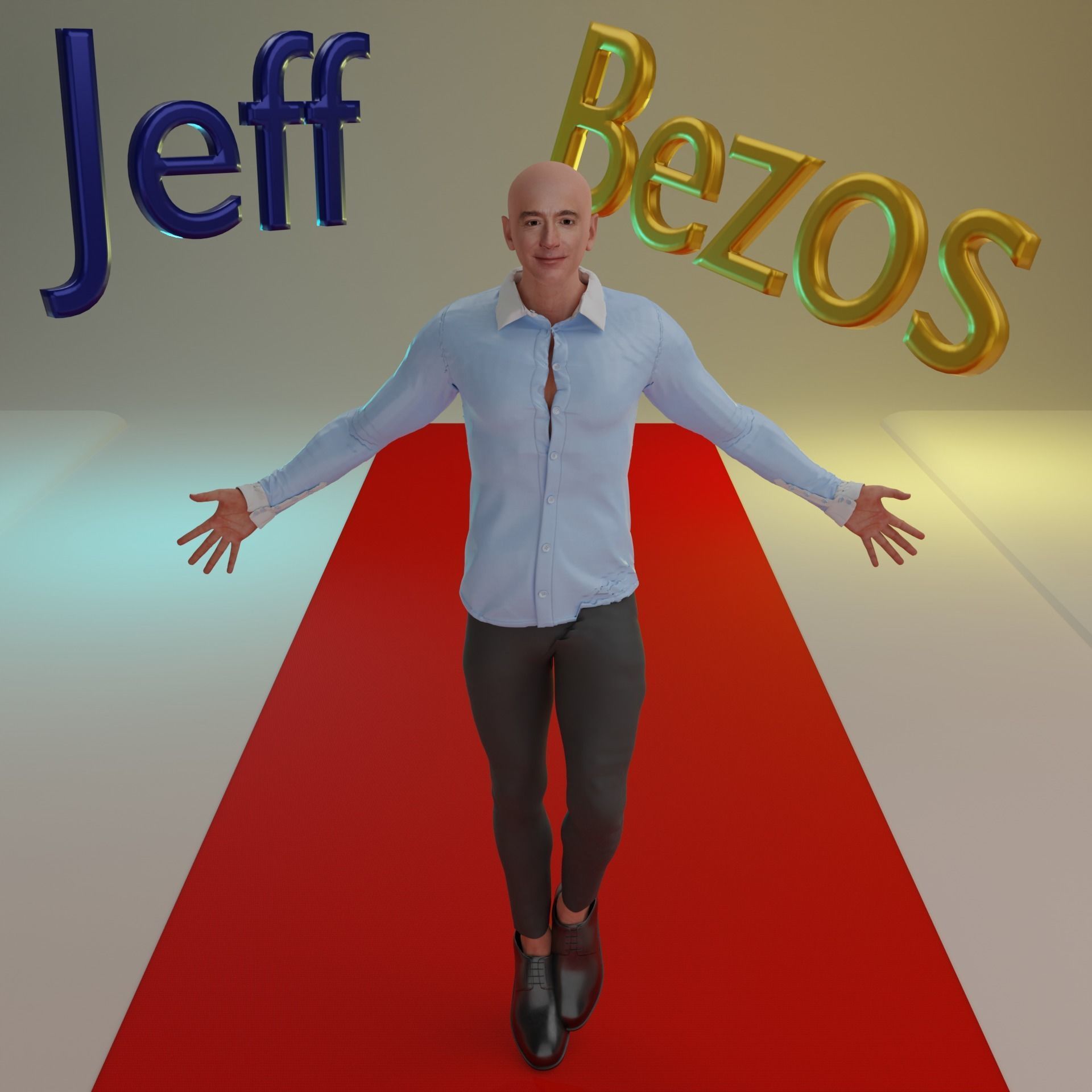 Jeff Bezos Rigged 3D model_5