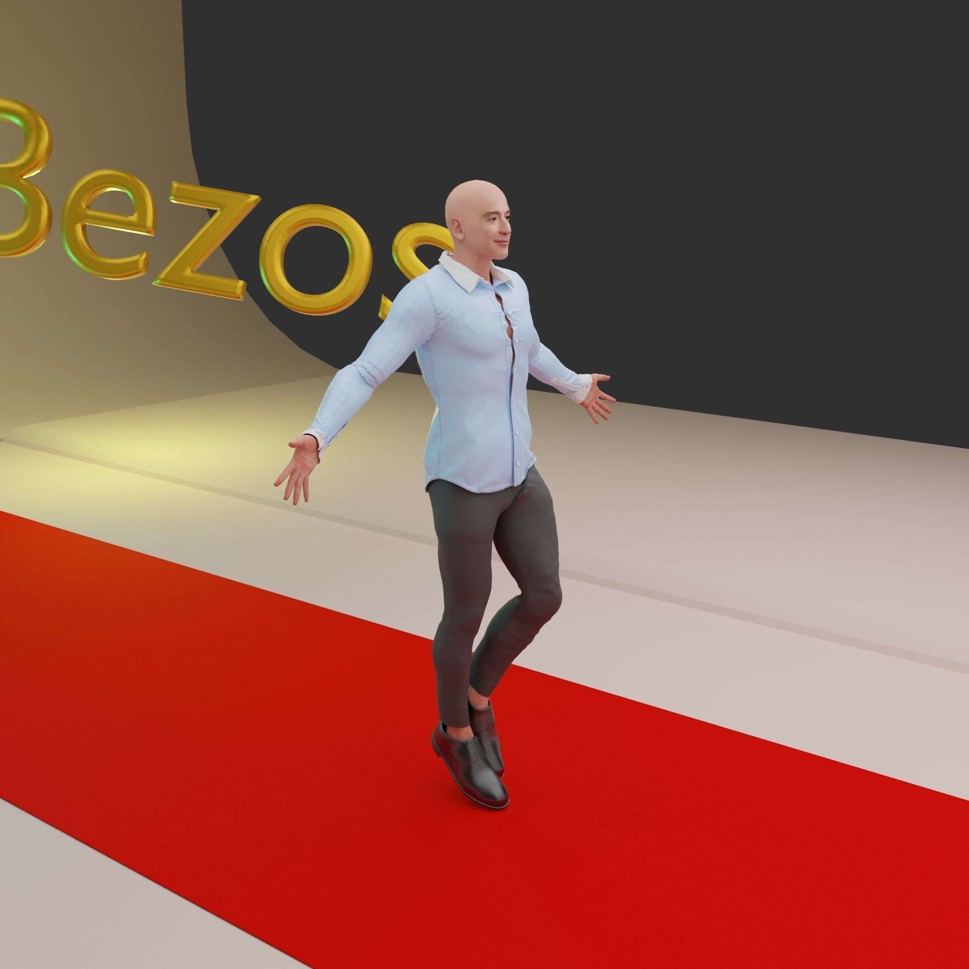 Jeff Bezos Rigged 3D model_9