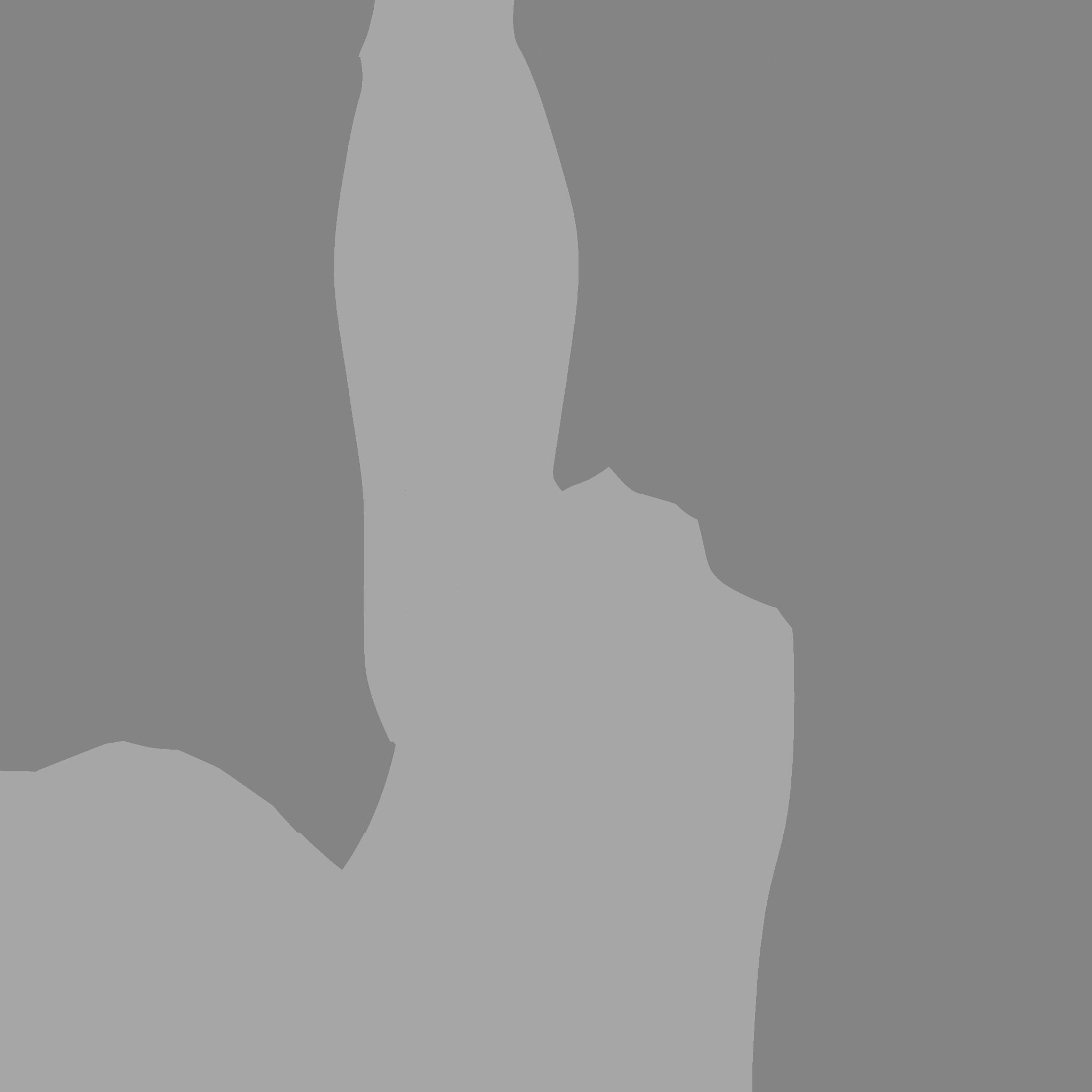 Furry Tail A01 Colored - Headband Character Design Low-poly 3D model_26