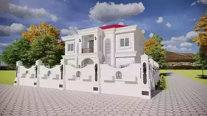 2 Floor Luxury House Design Full Interior  3D model