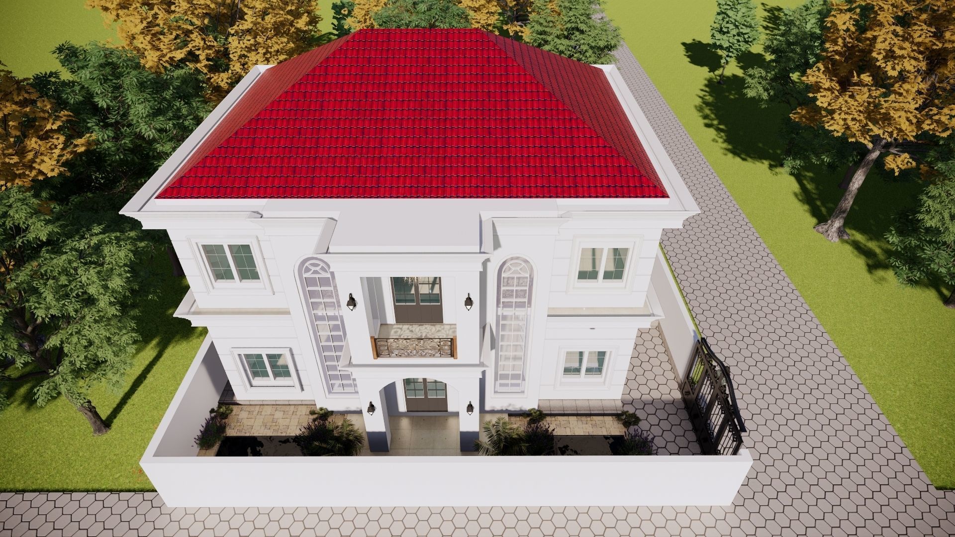 2 Floor Luxury House Design Full Interior  3D model_15