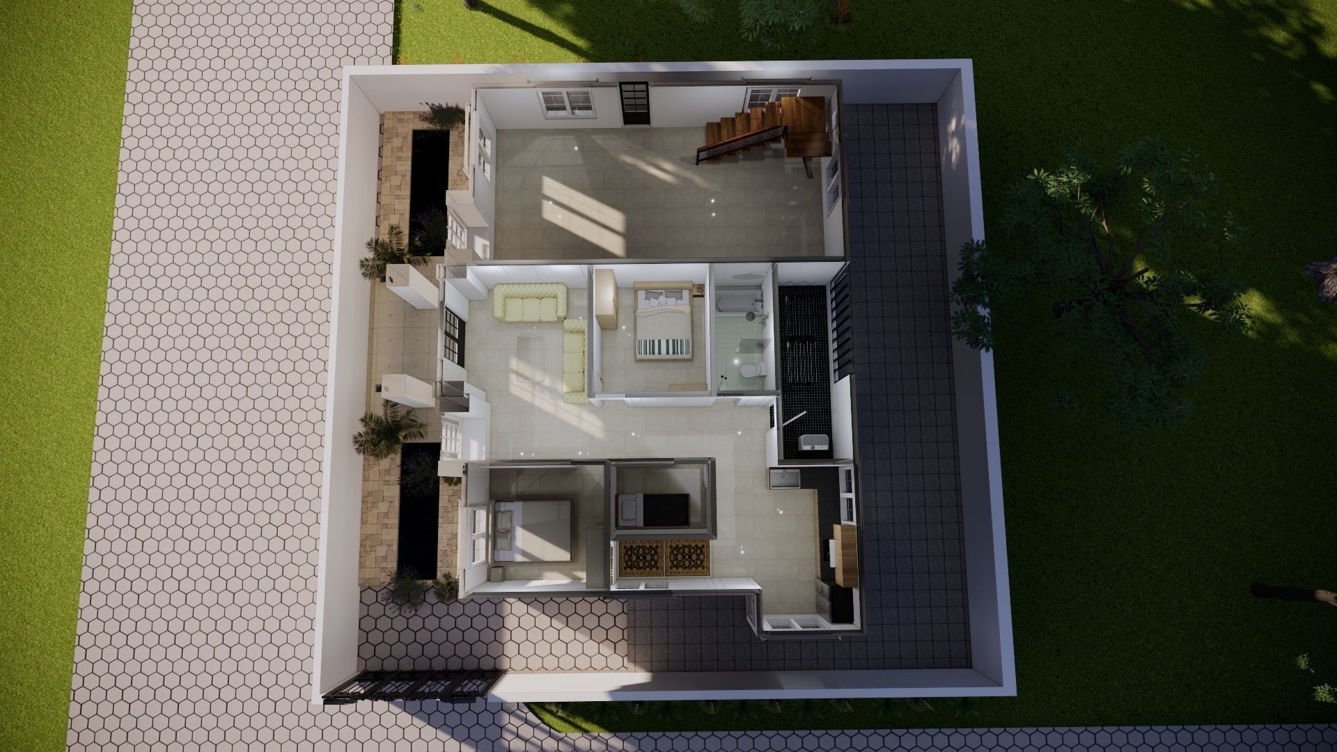 2 Floor Luxury House Design Full Interior  3D model_14