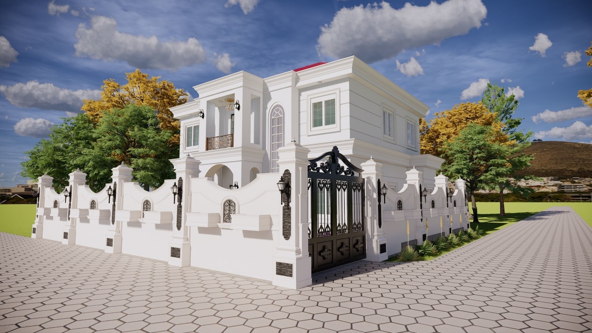 2 Floor Luxury House Design Full Interior  3D model_1